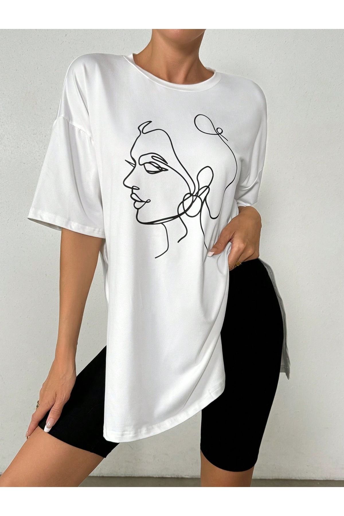 Jose Clothing Oversize Kesim Kısa Kollu Baskılı T-shirt