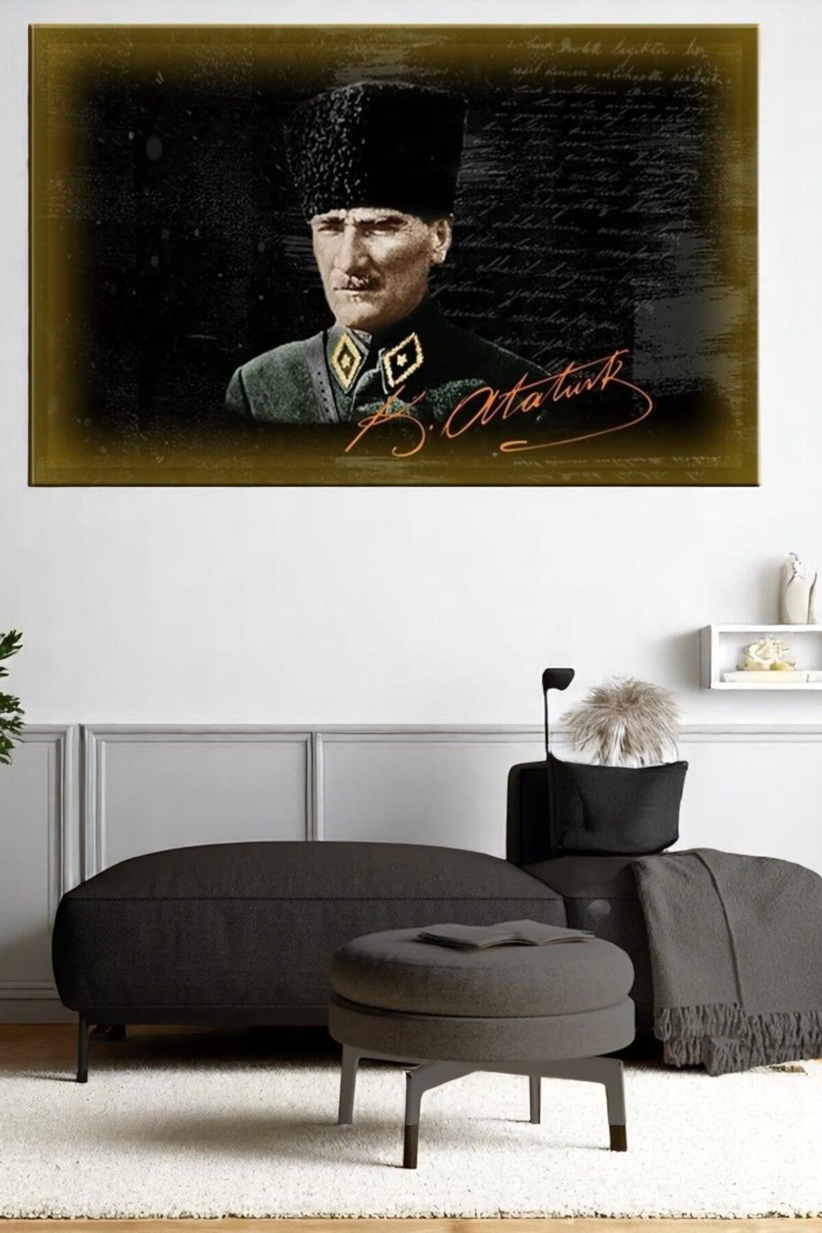 KRMN Led Işıklı Atatürk Tablo