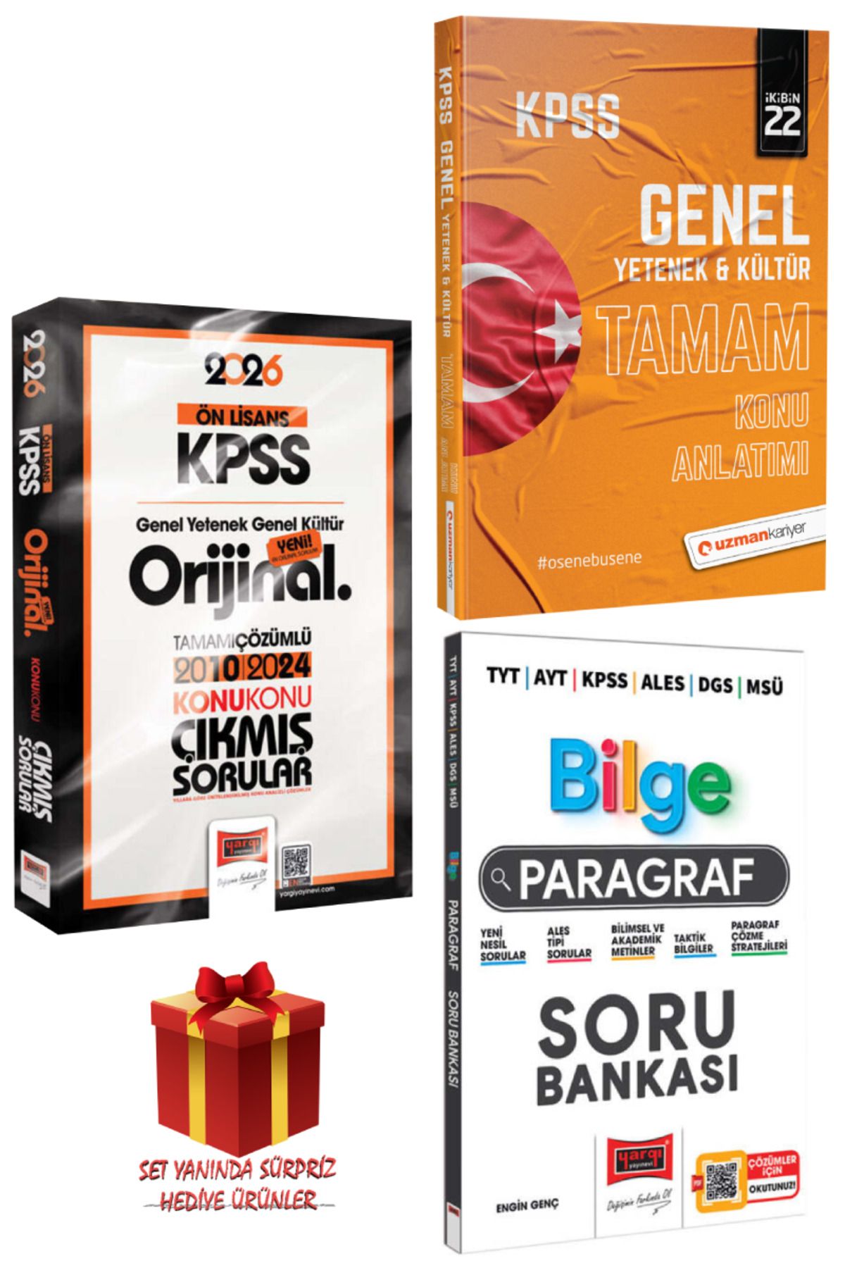 Yargı Yayınları 2026 KPSS Ön Lisans GYGK Orijinal Konu Çıkmış Sorular 2010-2024+Konu Anlatımı+Bilge Paragraf Soru B.