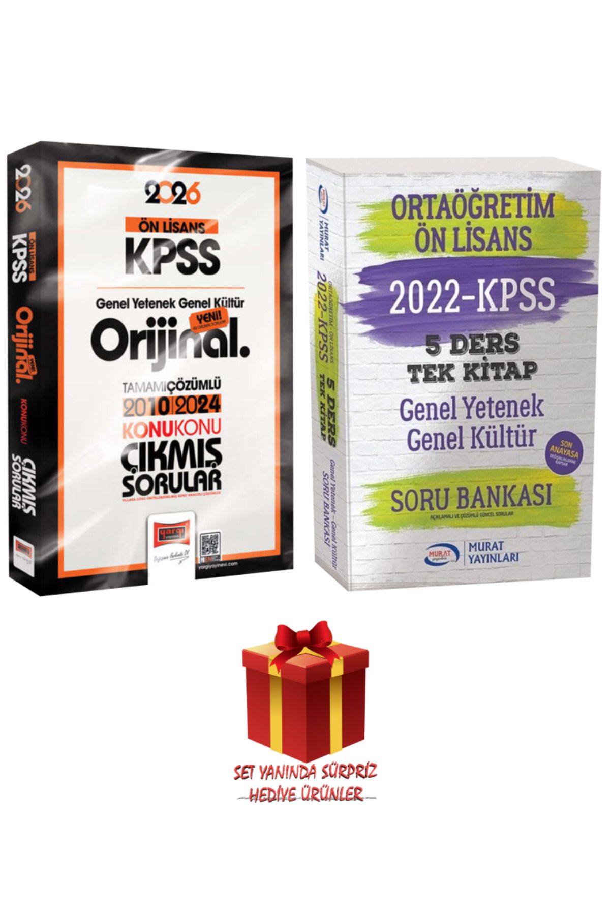 Yargı Yayınları 2026 KPSS Ön Lisans GYGK Orijinal Konu Konu Çıkmış Sorular 2010-2024 + GYGK Tek Kitap Soru Bankası