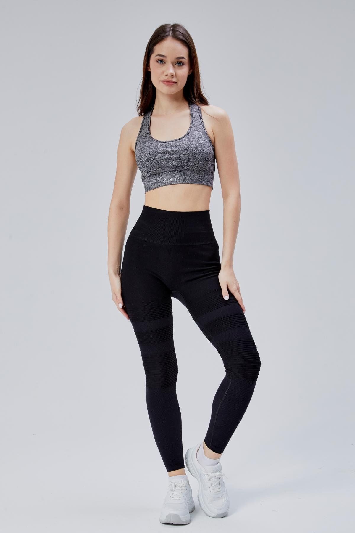 Venisy Scrunch Toparlayıcı Tayt – Siyah