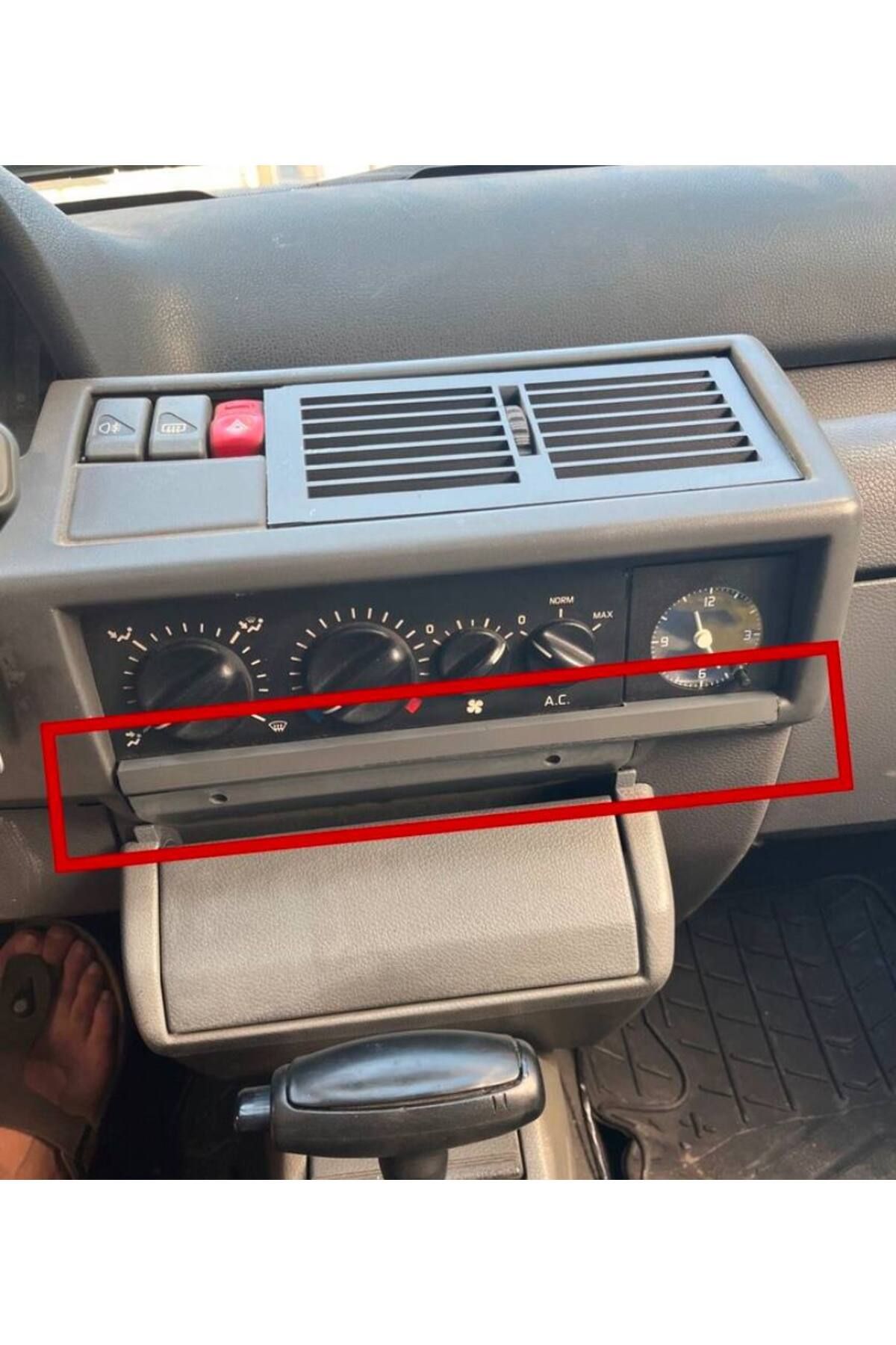 Fabrikasyon Clio 1 91-98 model klima paneli alt plastikiği