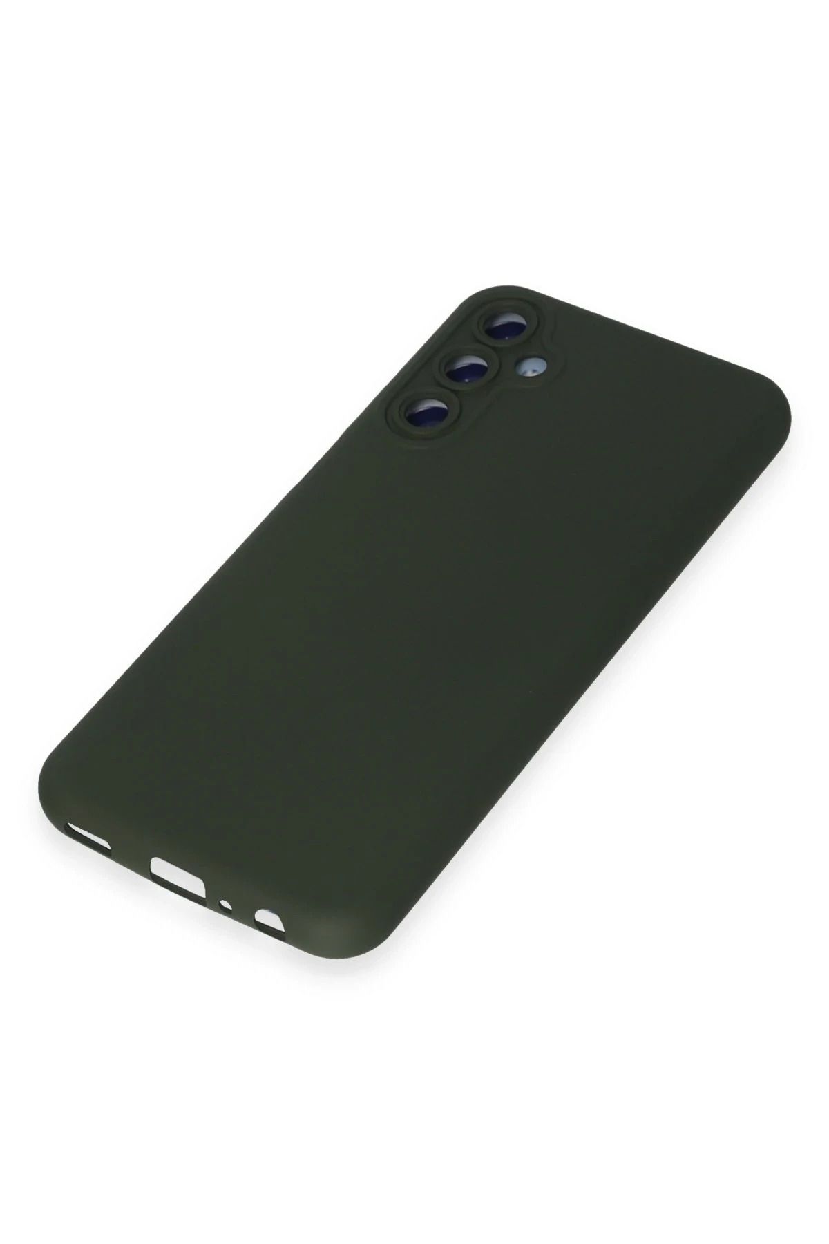 NewFace Galaxy M14 5G Uyumlu Kılıf Nano içi Kadife Silikon - Koyu Yeşil WLZOR