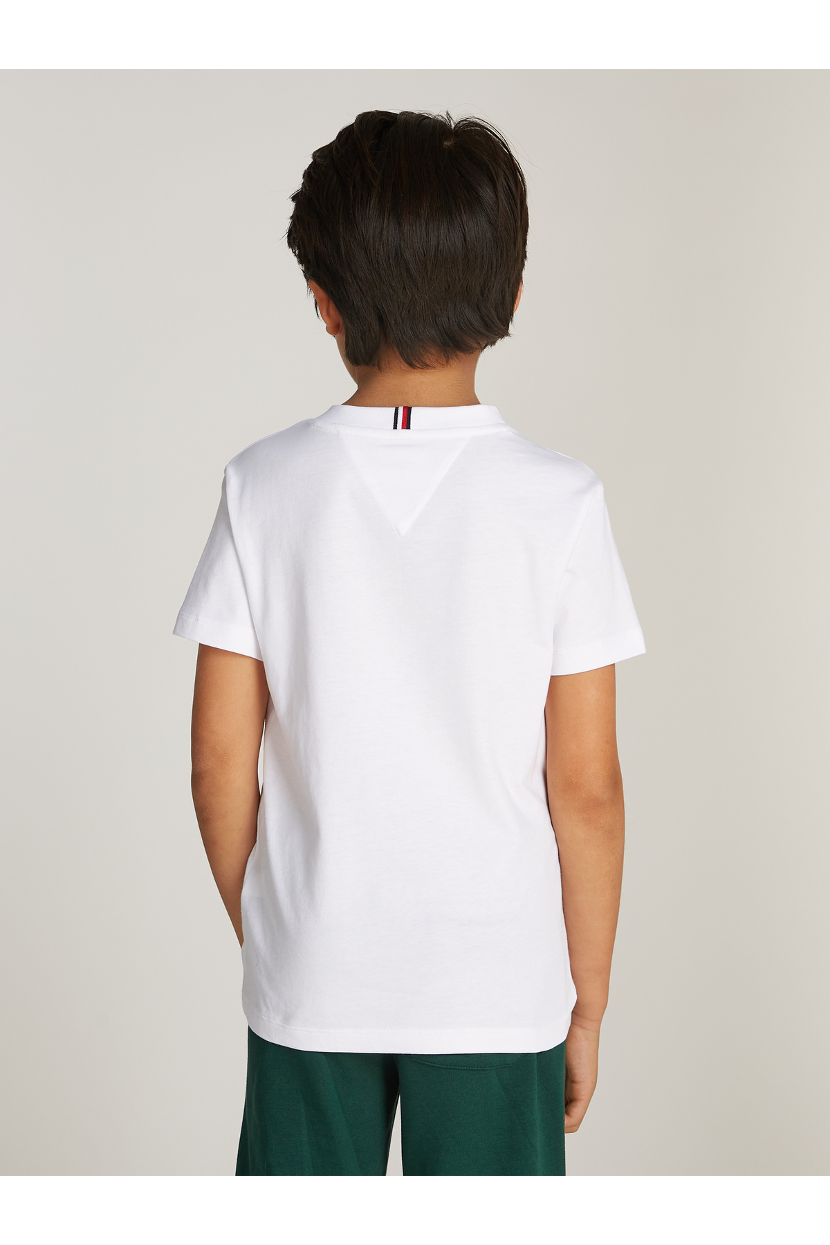 Tommy Hilfiger-Boys White Short Sleeve T-Shirt 2