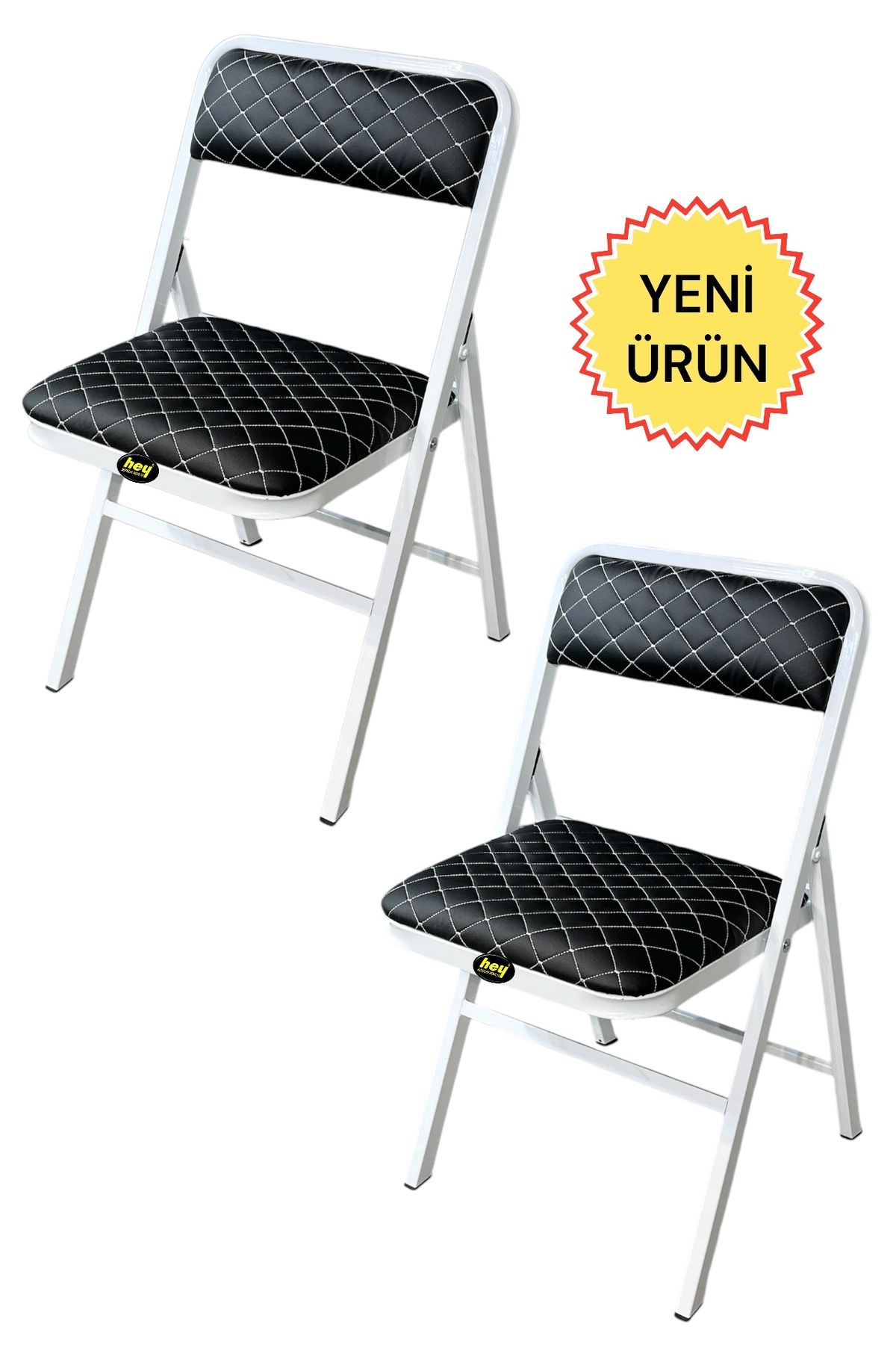hey Katlanır Kamp Sandalyesi Piknik Sandalyesi Beyaz Baklava