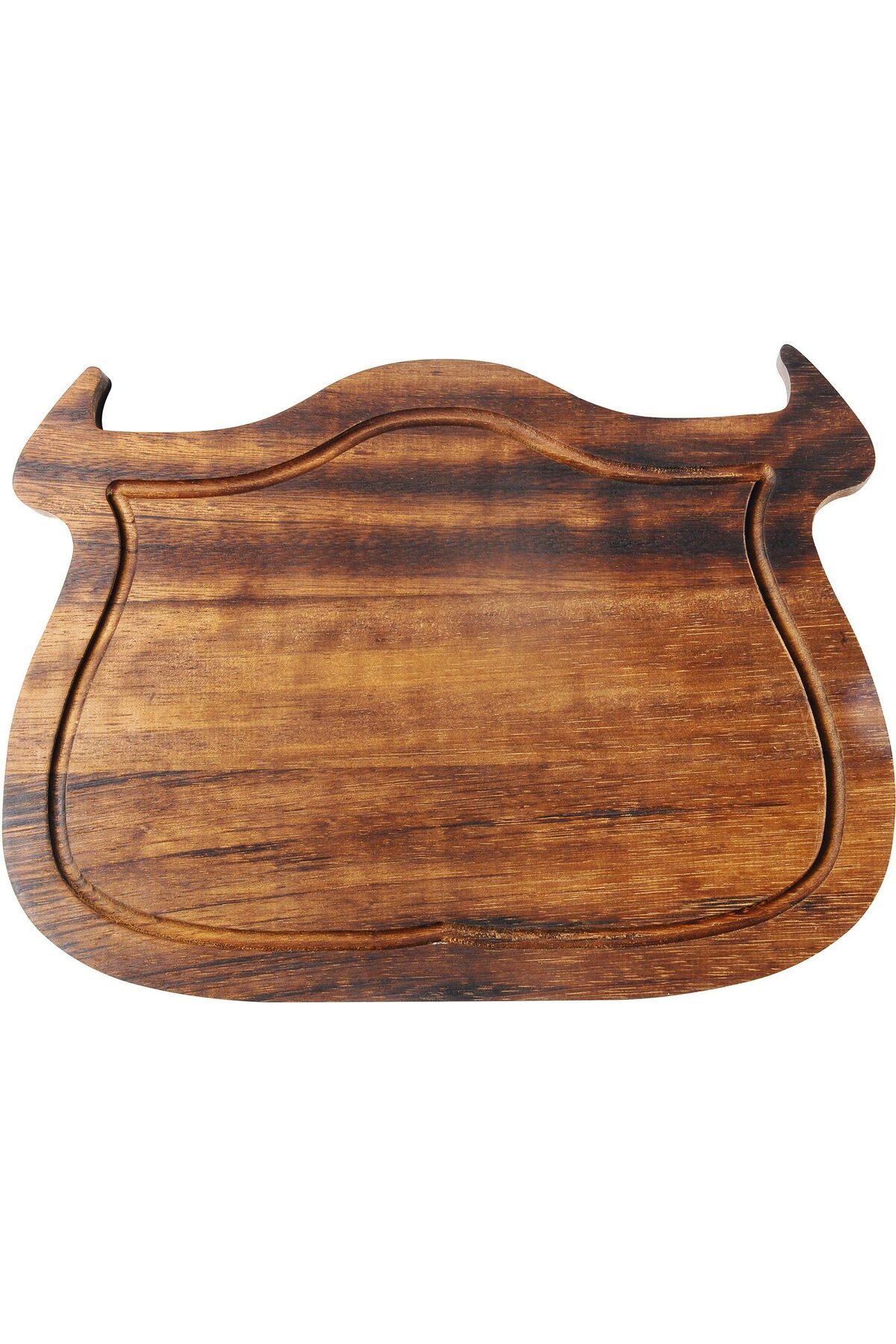 Biradlı İreko Steak Sunum Tahtası 37*27 Cm