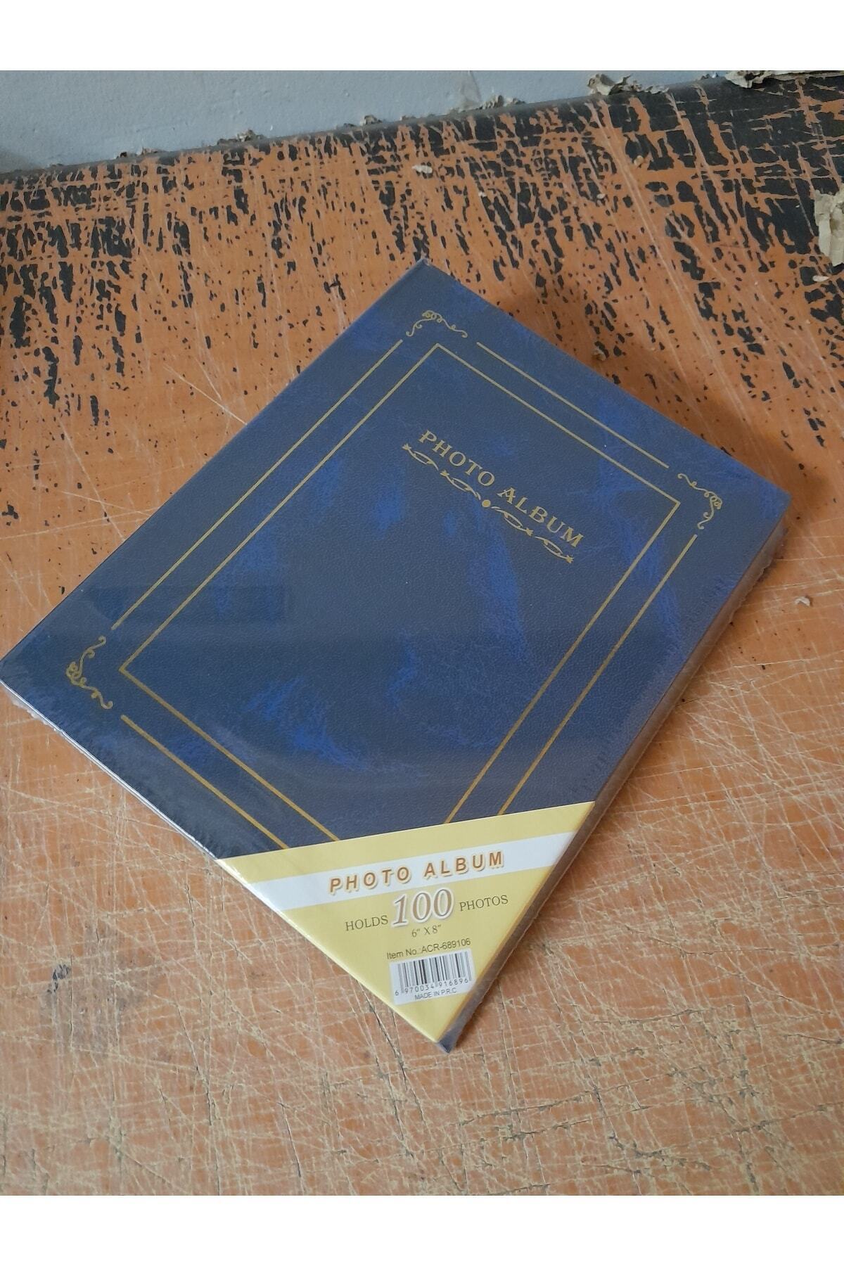 Dijital Dünyası 15x21 100 Lük Ciltbezli Foto Albüm Mavi fotoğrafı 3 (önizleme)