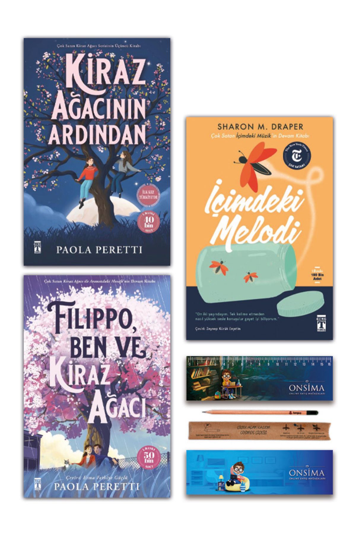 Genç Timaş Kiraz Ağacının Ardından - İçimdeki Melodi - Filippo Ben ve Kiraz Ağacı Set 3 Kitap