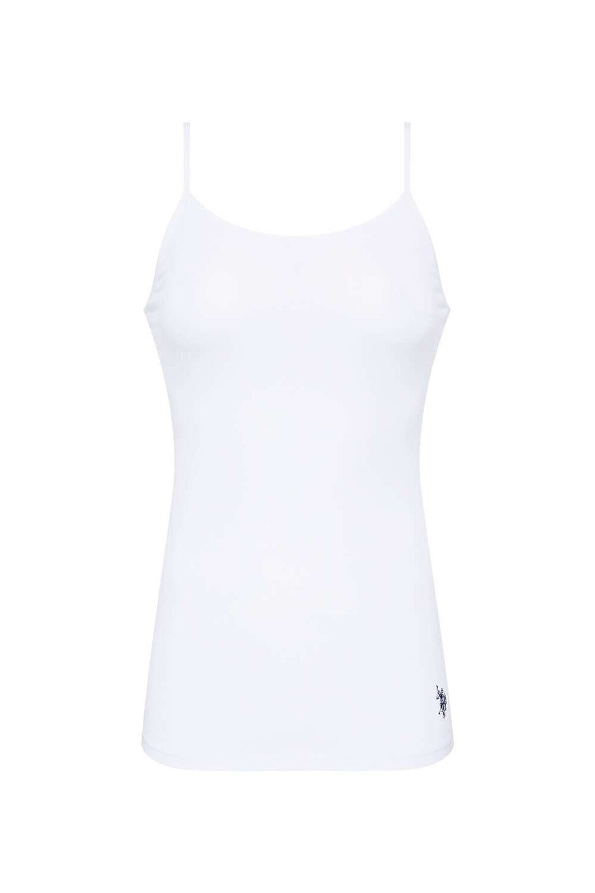 U.S. Polo Assn. U.S. Polo Assn. Kadın İp Askılı Atlet Beyaz Renk Kutulu - Beyaz - ARASS66W00W0W