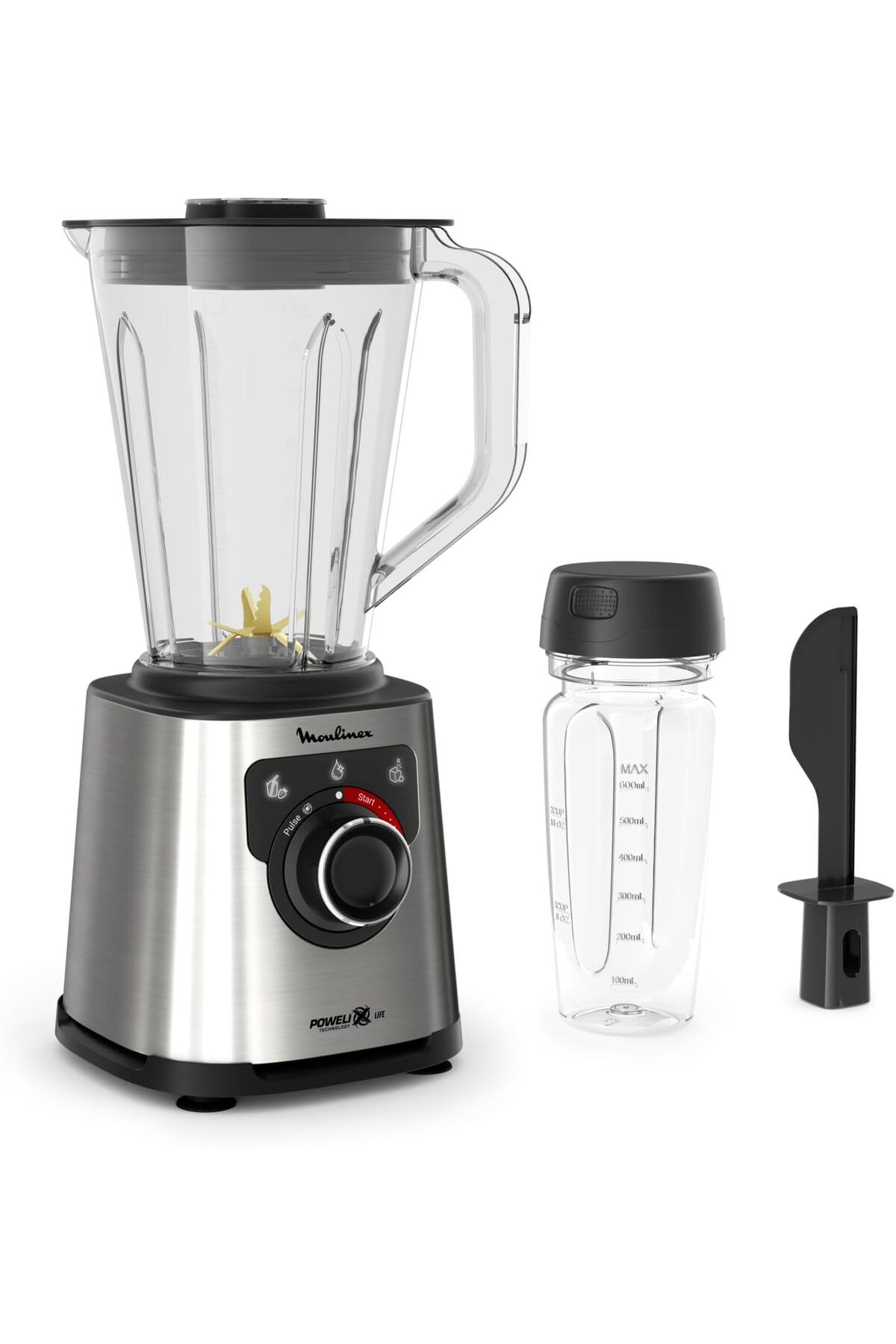 Moulinex-Blender | PerfectMix | High Speed 2 L Blender Smoothie Maker | Mixer | 1200 W | 4 Auto Prog 3