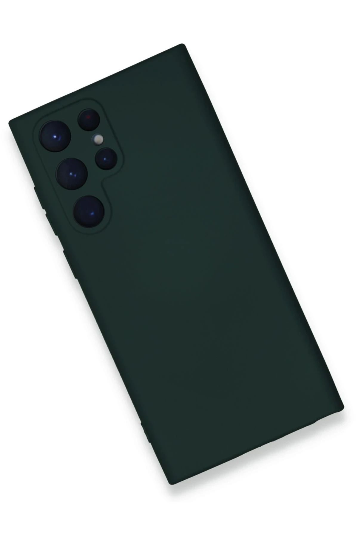 NewFace Galaxy S23 Ultra Uyumlu Kılıf Nano içi Kadife Silikon - Koyu Yeşil WLZOR