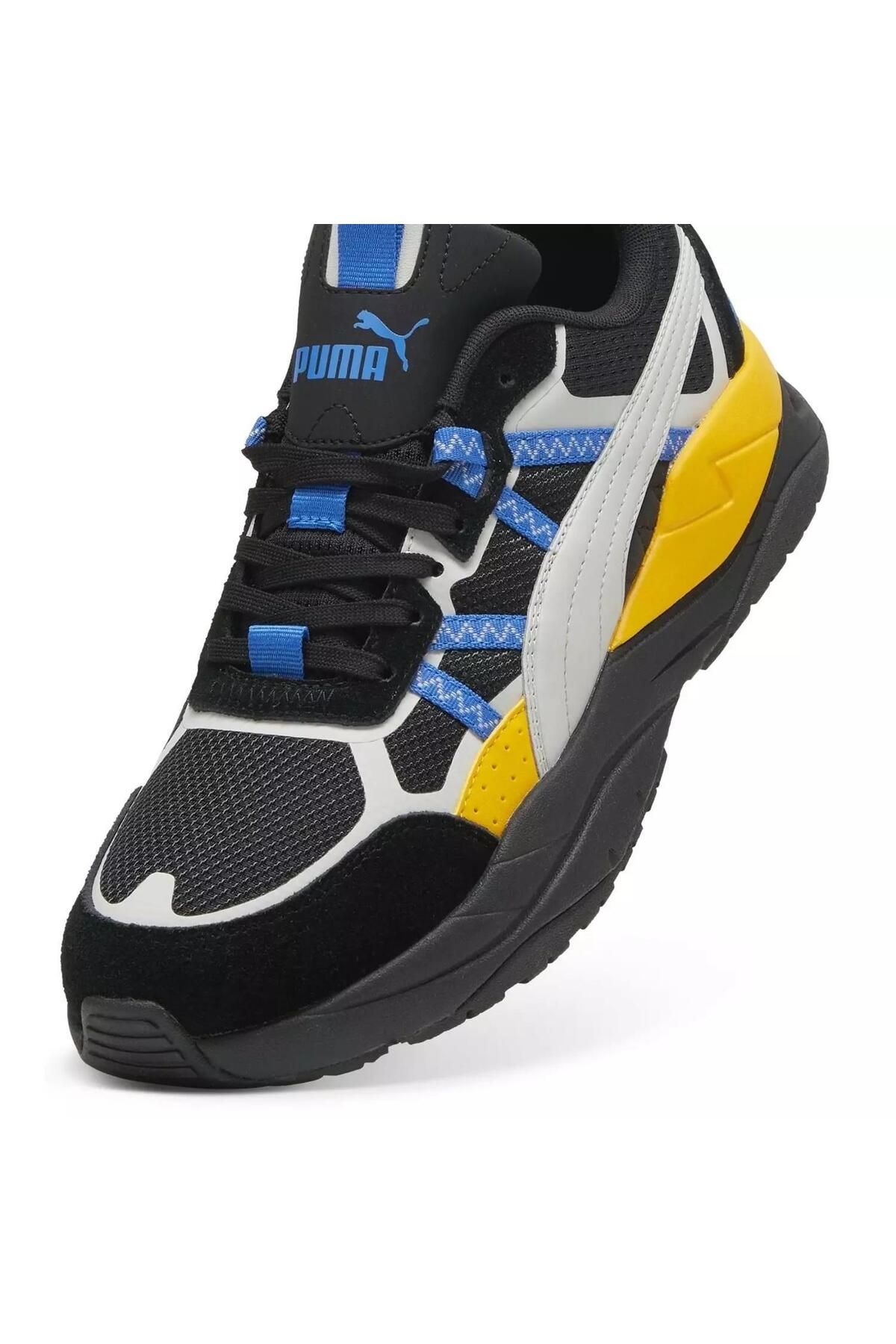 Puma-392317   08 X-Ray Tour Black-Grey-Blue-Yellow Men's Sports Shoes 4