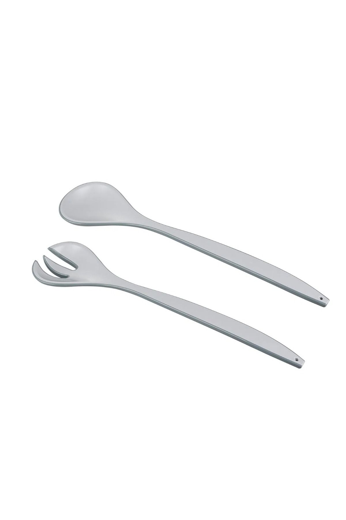 Dania-Plastic salad serving set consisting of a large bowl with 4 small yogurt bowls with a spoon and fork, 7 pieces 4