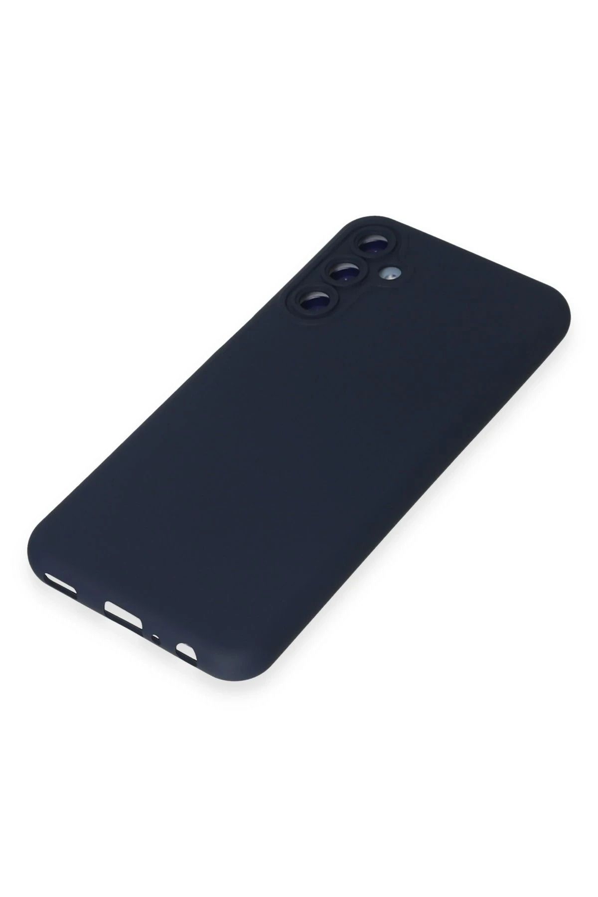 NewFace Galaxy M14 Uyumlu  5G Kılıf Nano içi Kadife Silikon - Lacivert SVLRS
