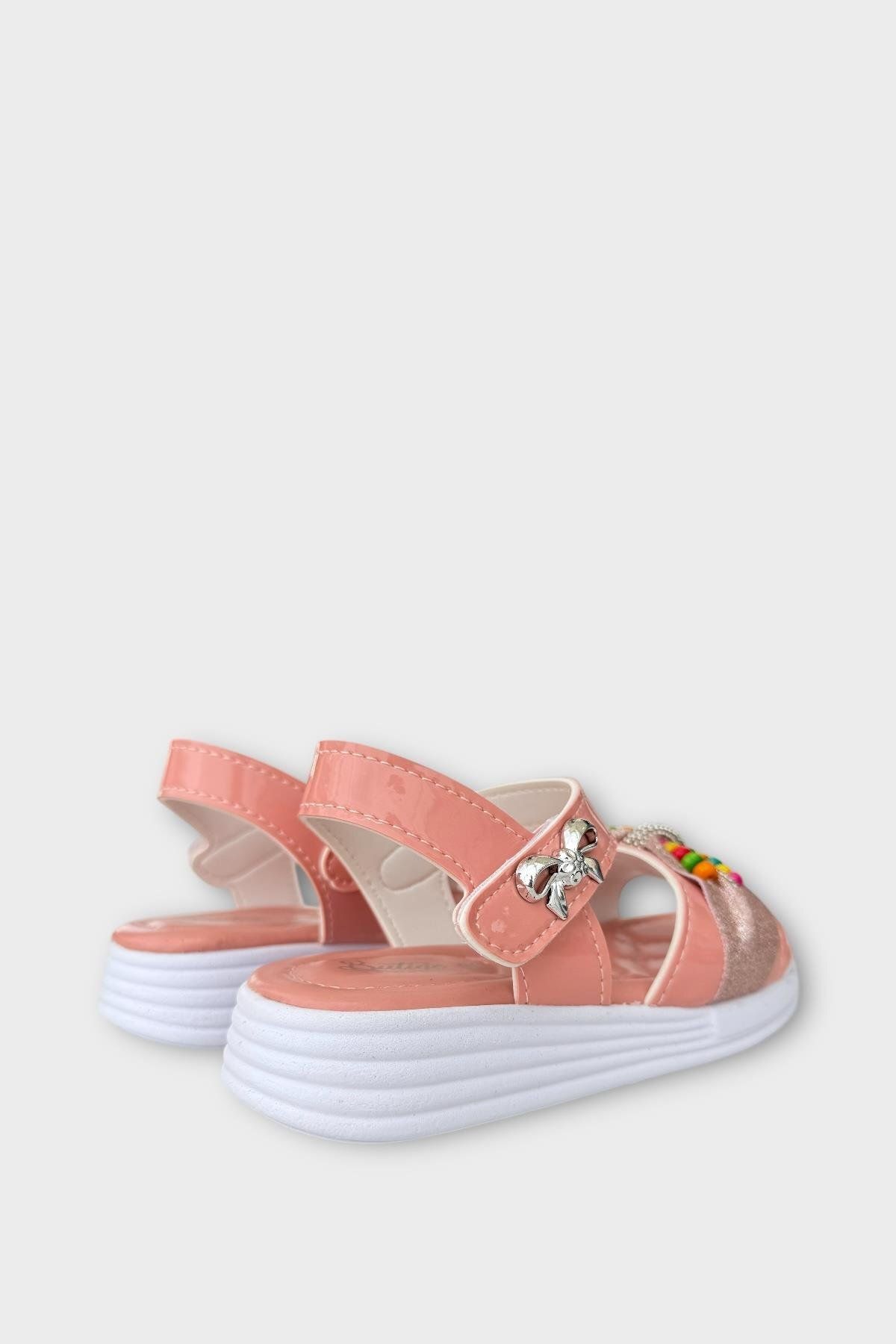 Liger-Girl's Summer Wedding Ceremony Stylish Sandals Shoes Powder 5