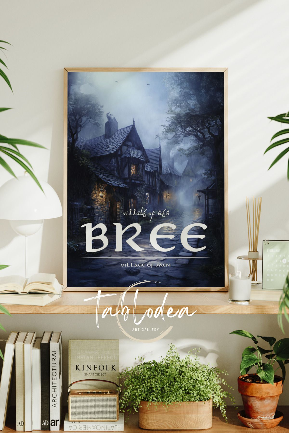 tablodea Yüzüklerin Efendisi Çerçeveli Poster Tablo, The Lord Of The Rings Tablo, Klasik Dizi Film Tablosu