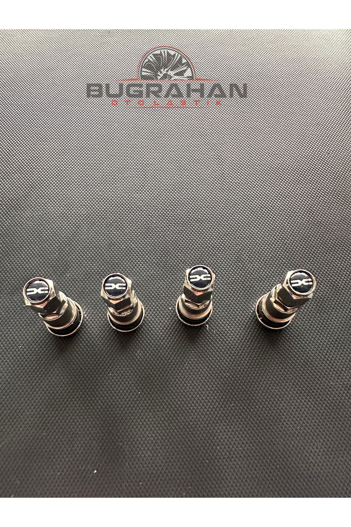 OEM Dacia Sibop Kapağı Logolu Tüm Araçlara Uyumlu A Kalite Paslanmaz Çelik Sibop 4 Adet