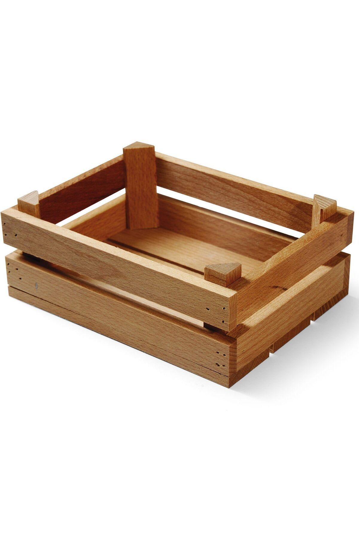 Biradlı Servis Kasası 15*20 Cm -Kayın