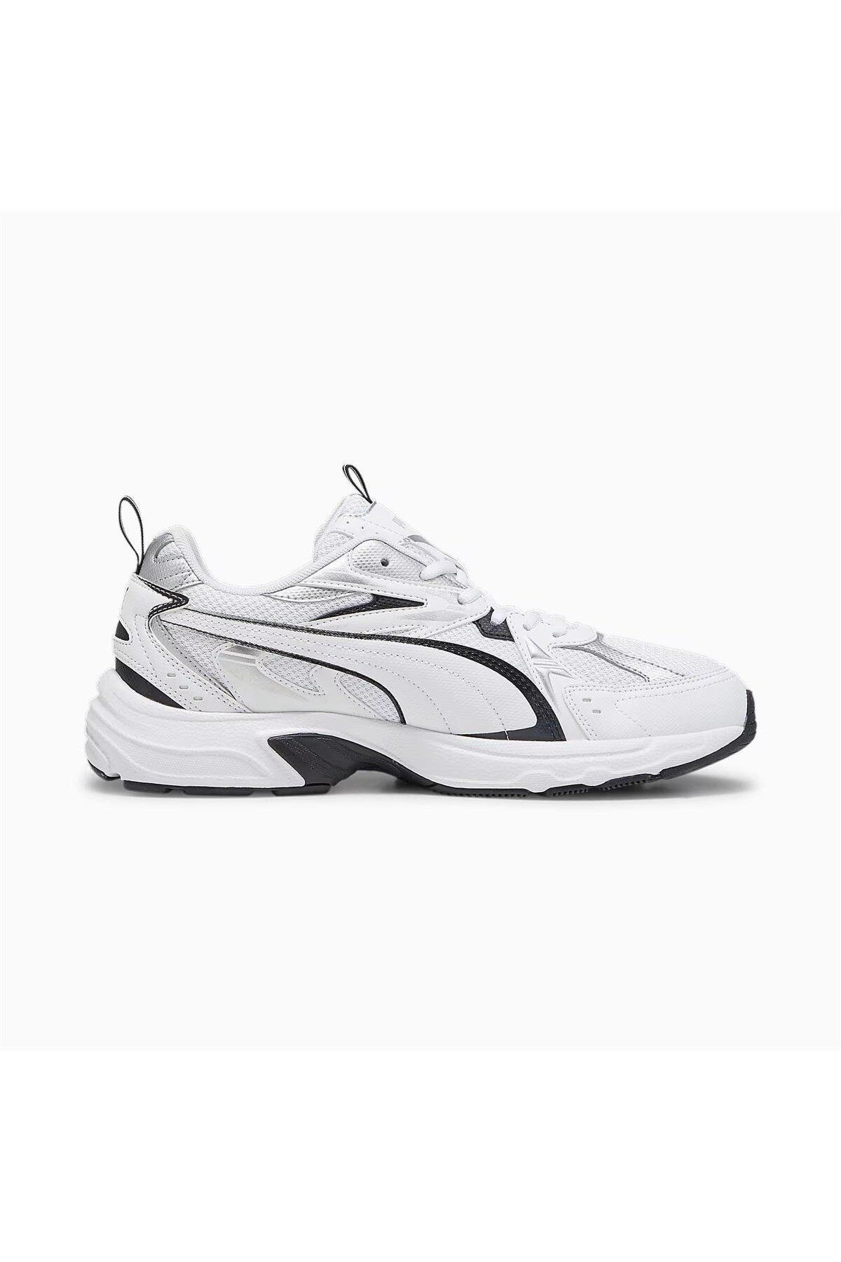 Puma 392322 01 Milenio Tech Beyaz-Siyah-Gümüş Erkek Spor Ayakkabı