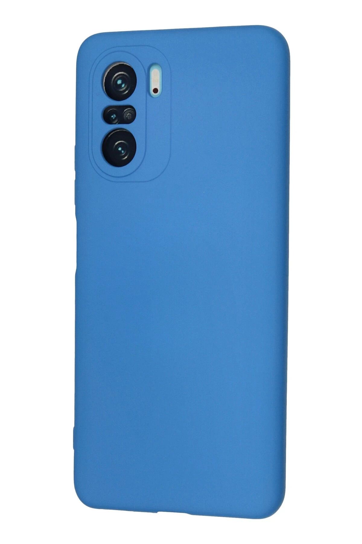 NewFace Xiaomi Poco F3 Uyumlu Kılıf Nano içi Kadife Silikon - Mavi SVLRS