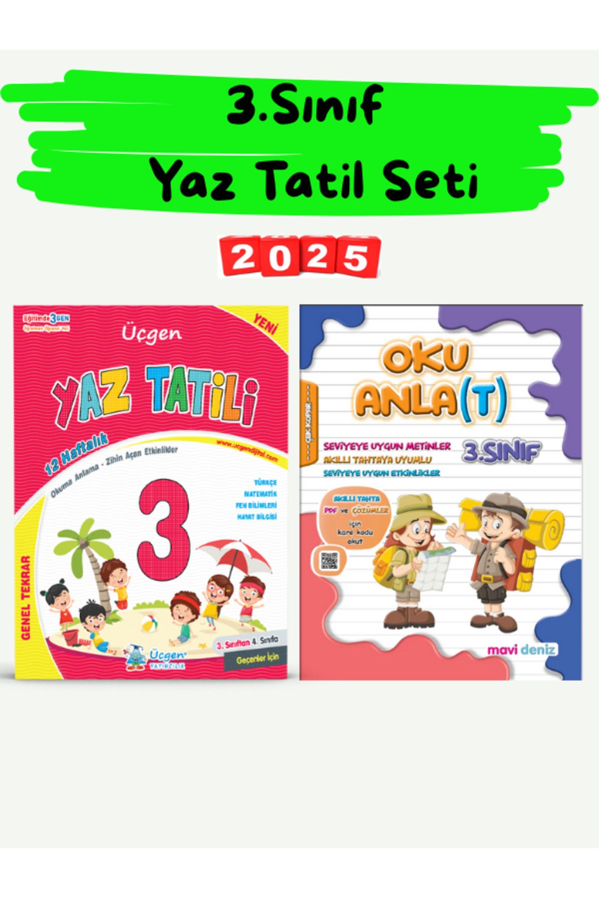 Üçgen Yayıncılık 3. Sınıf Yaz Tatil Seti - 2025 Özel