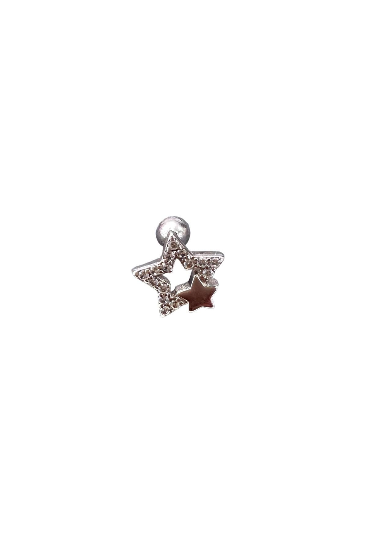 Defne Silver Yıldız Gümüş Piercing