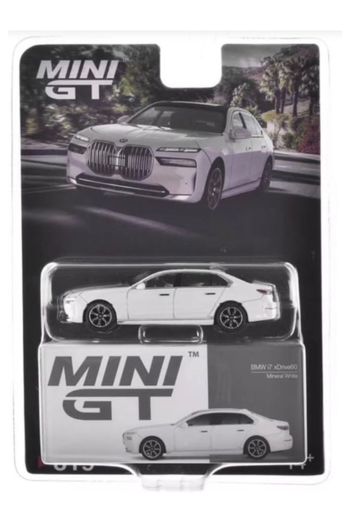mini gt 1/64 Bmw i7 XDrive60 Mineral White