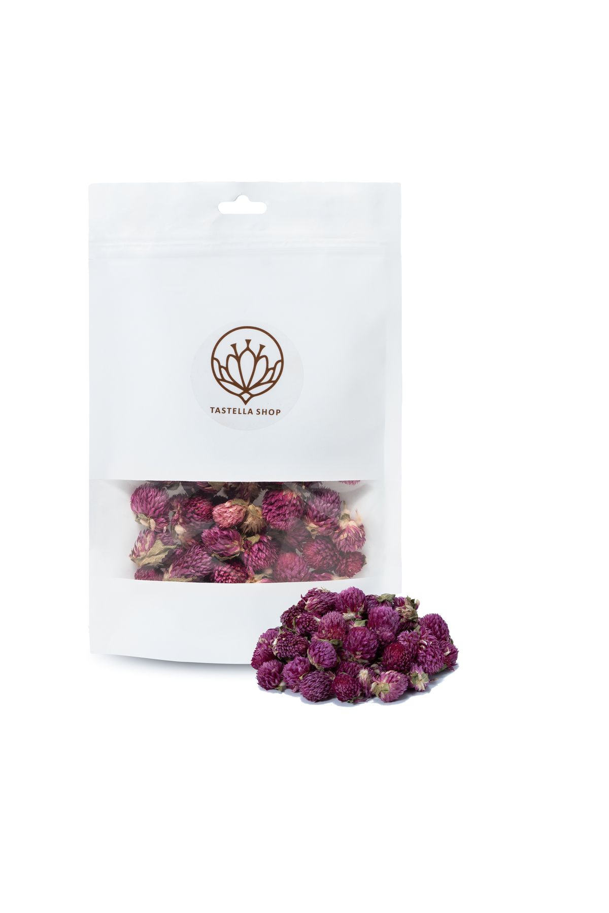 Tastella Shop Kurutulmuş Mor Yonca Goncası Çayı (150gr), Lüks Kalite, Kuru Mor Yonca Goncası, Kuru Morgonca Çayı