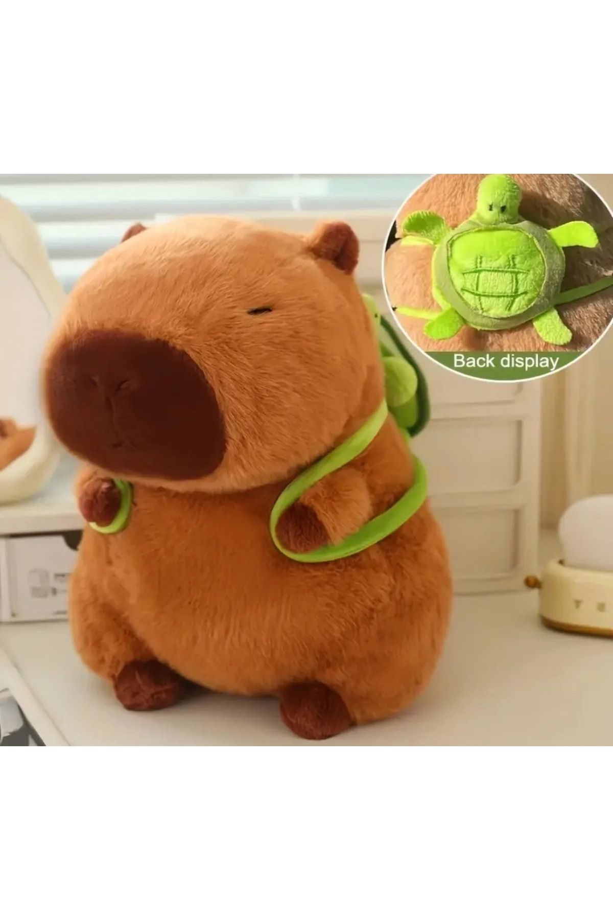 Kawaii Kapibara Capybara Peluş Oyuncak Büyük Boy 35cm