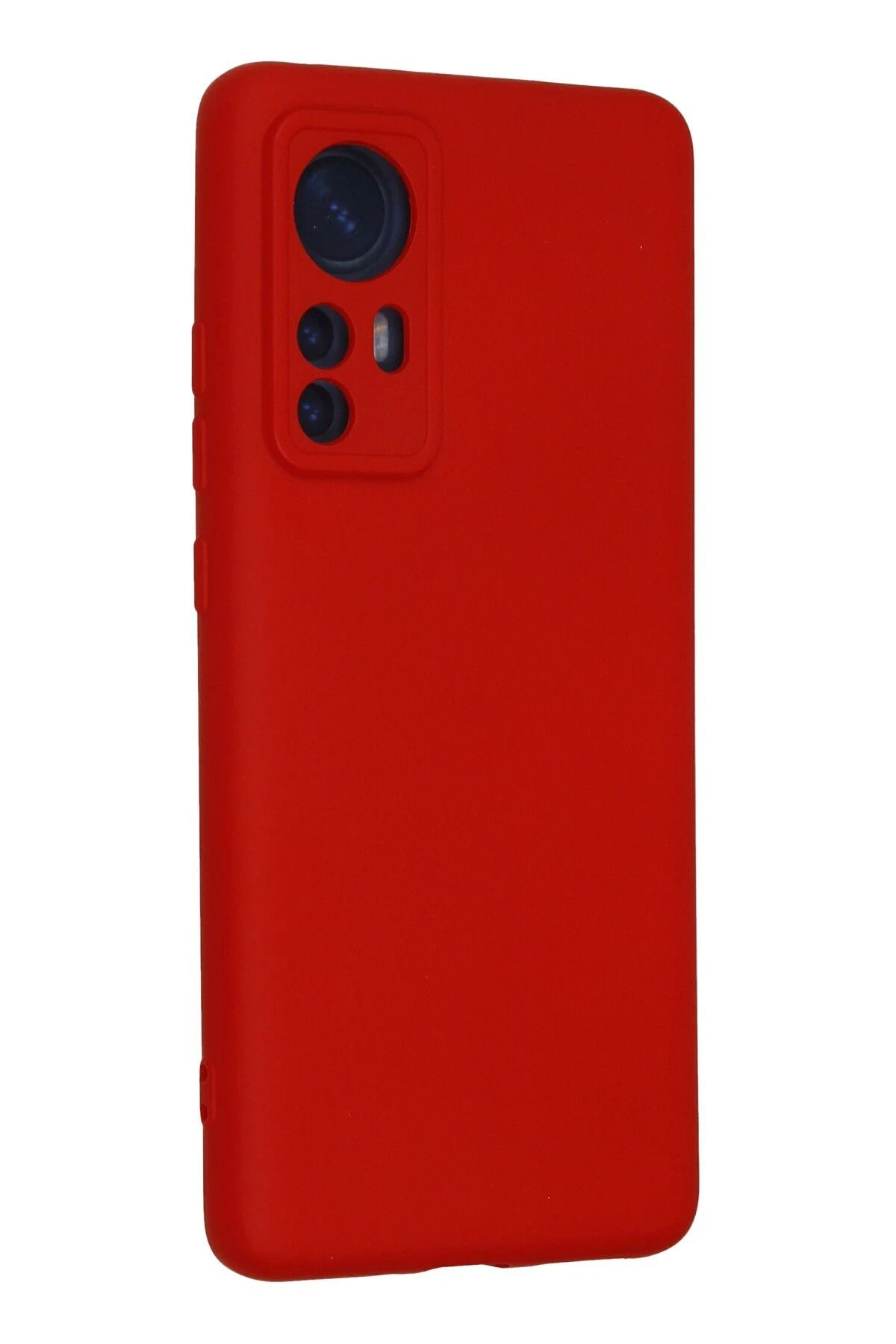 NewFace Xiaomi Mi 12 uyumlu Nano içi Kadife Silikon - Kırmızı WLZOR