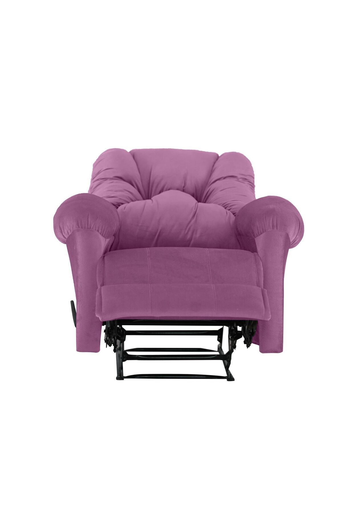 American Polo-| Velvet Rocking & Rotating Recliner Chair - Light Purple -92×78x103 6