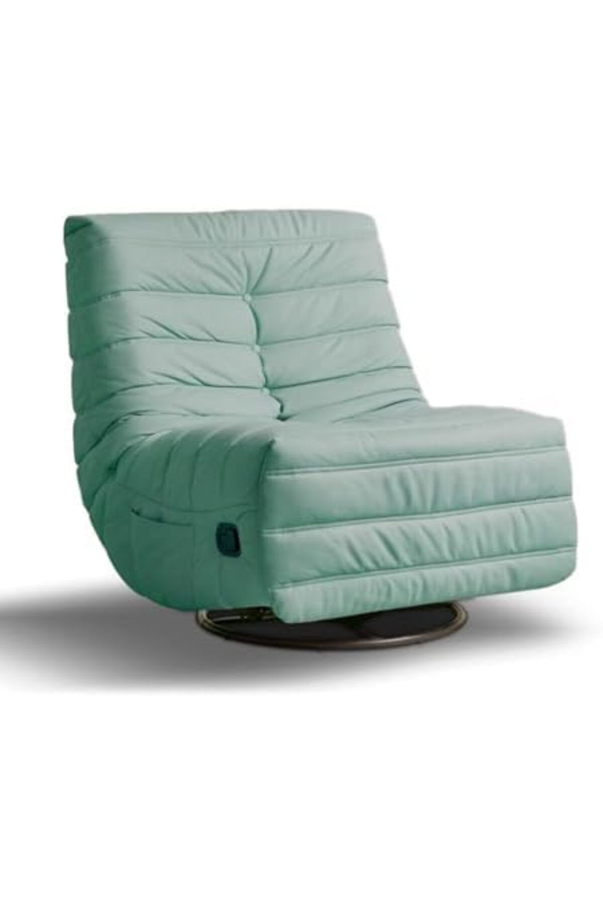 MAPLE HOME DECORATION-Maple Home Recliner Sofa Chair 360°swivel Rocking Backrest Footrest Nordic Style Single Sofa 7
