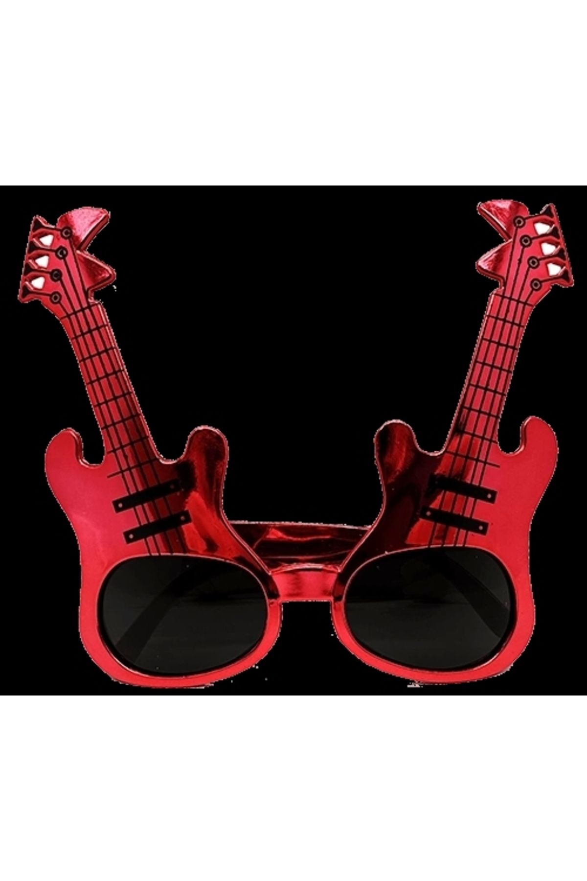 STOREMAX Kırmızı Renk Rockn Roll Gitar Şekilli Parti Gözlüğü 15x15 cm (5047)