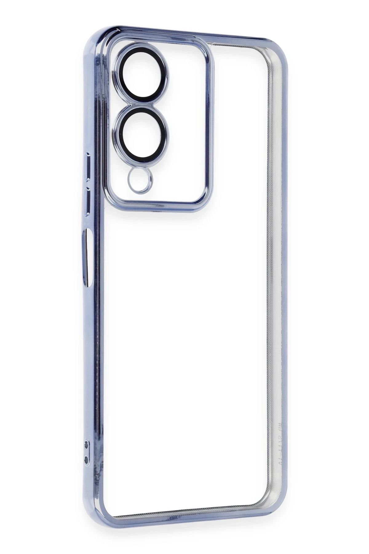 NewFace Vivo Y17S Kılıf Lensli Silikon - Açık Mavi SVLRS