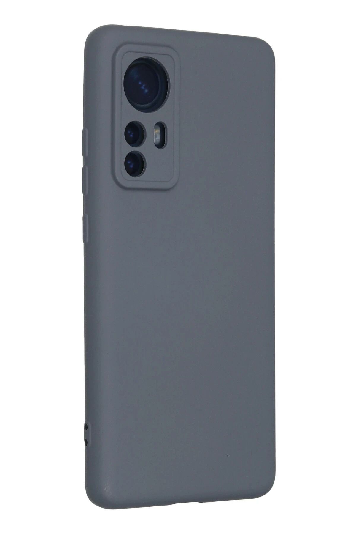 NewFace Xiaomi Mi 12 uyumlu Nano içi Kadife Silikon - Gri WLZOR