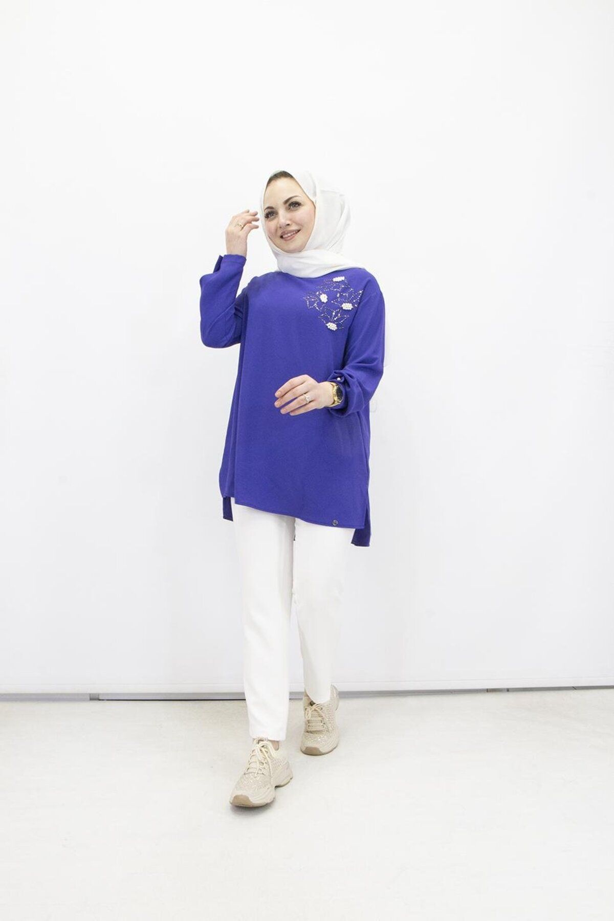 Armine TREND 443 Armine Trend 443-1 Taşlı Tunik