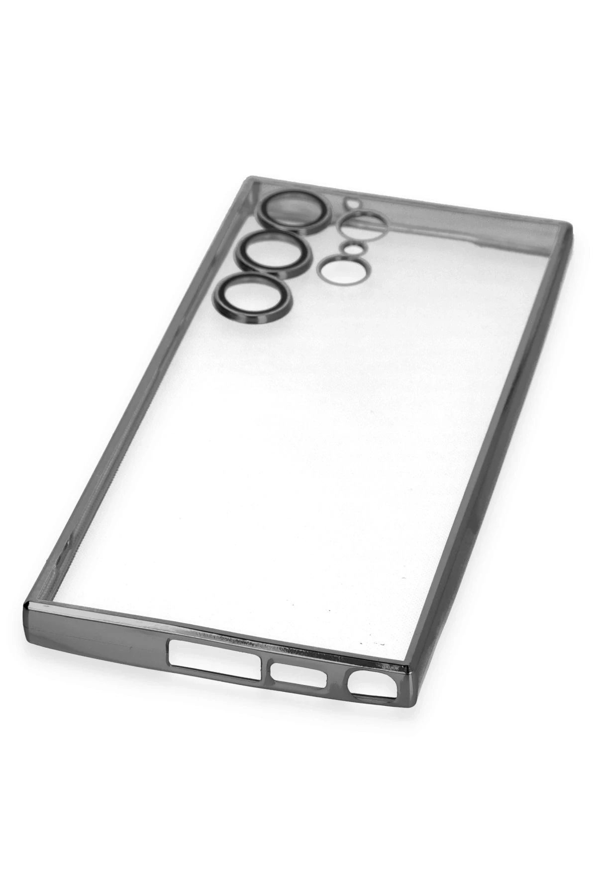 NewFace Samsung Galaxy S24 Ultra Kılıf Lensli Silikon - Yeşil FLKRY