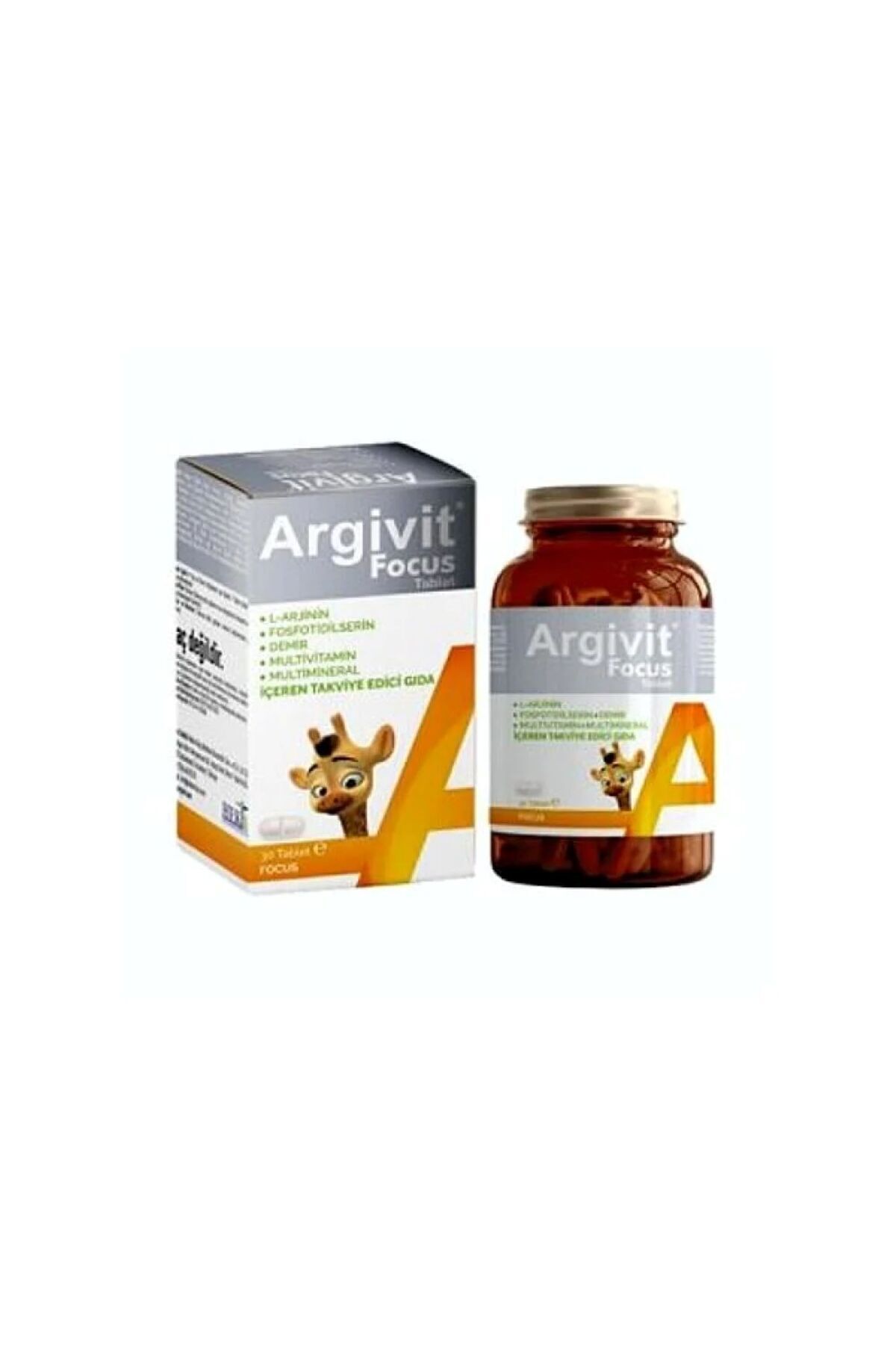 Argivit ArgiVite Focus Tablets, a comprehensive multivitamin and mineral supplement for increased height, focus, and energy, 30 tablets