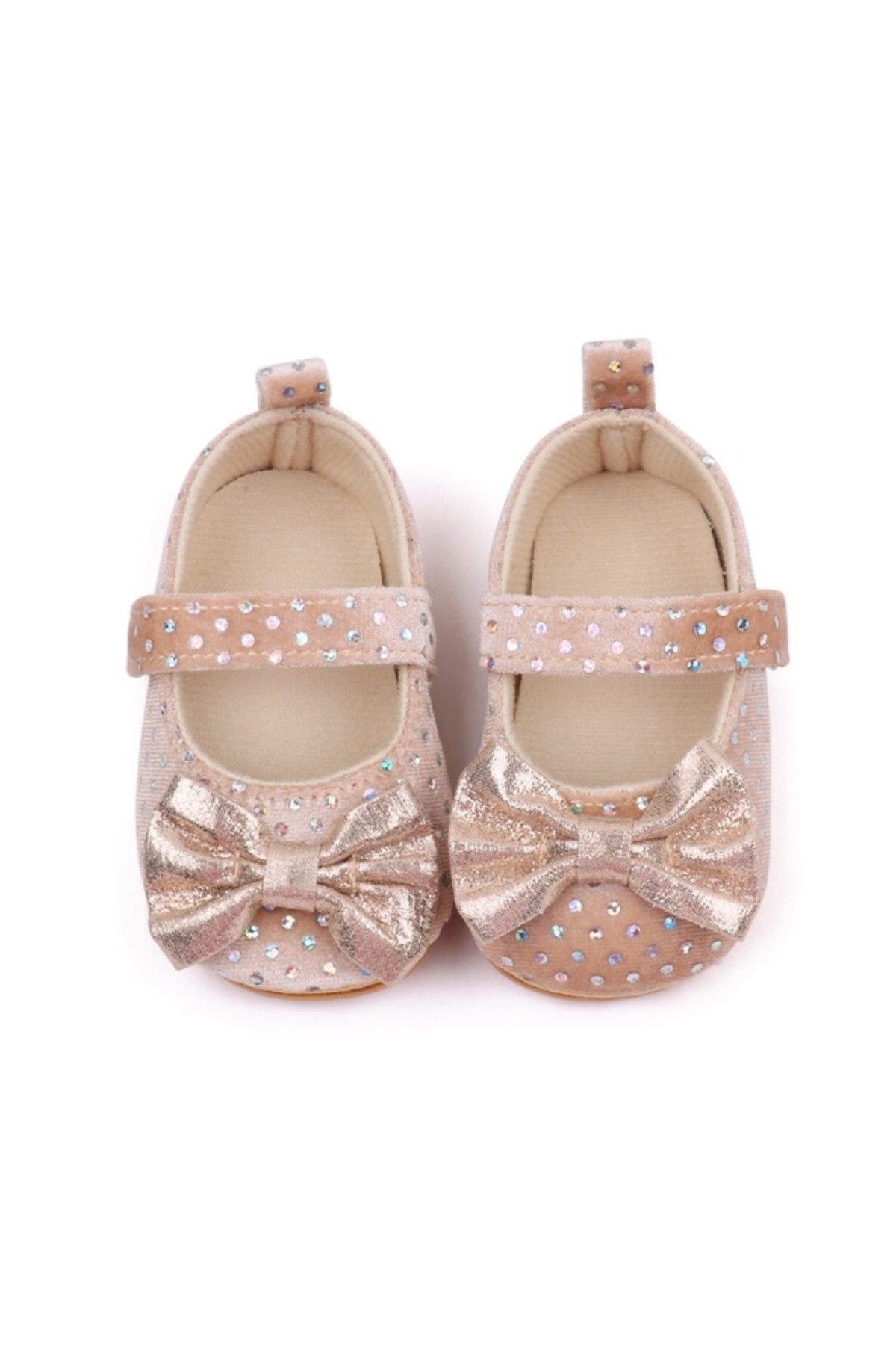 Superbaby-Elegant cream shoes with sequins for girls 3