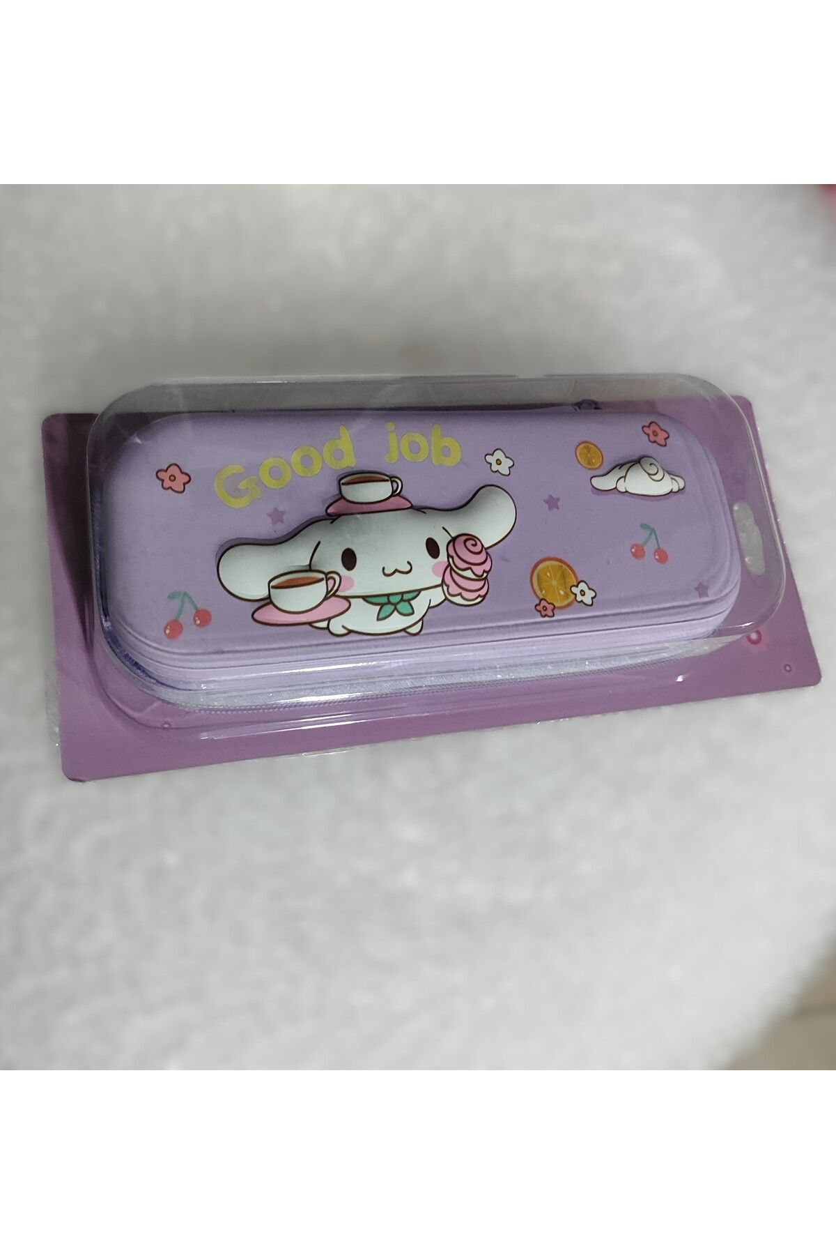 ada çanta kırtasiye Cinnamaroll figürlü kabartmalı geniş kapasiteli kalem kutusu (23cm*10cm*5cm)