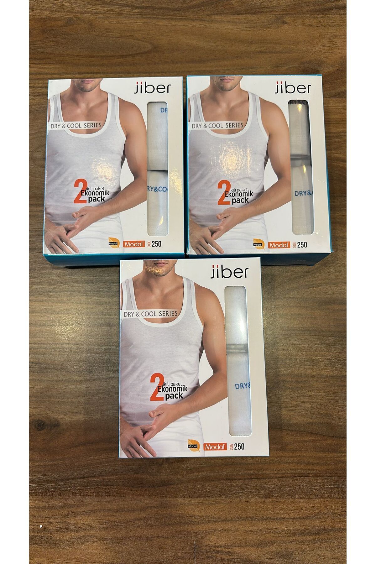 Jiber Premium modal konforlu nefes alan erkek atlet 6 lı paket
