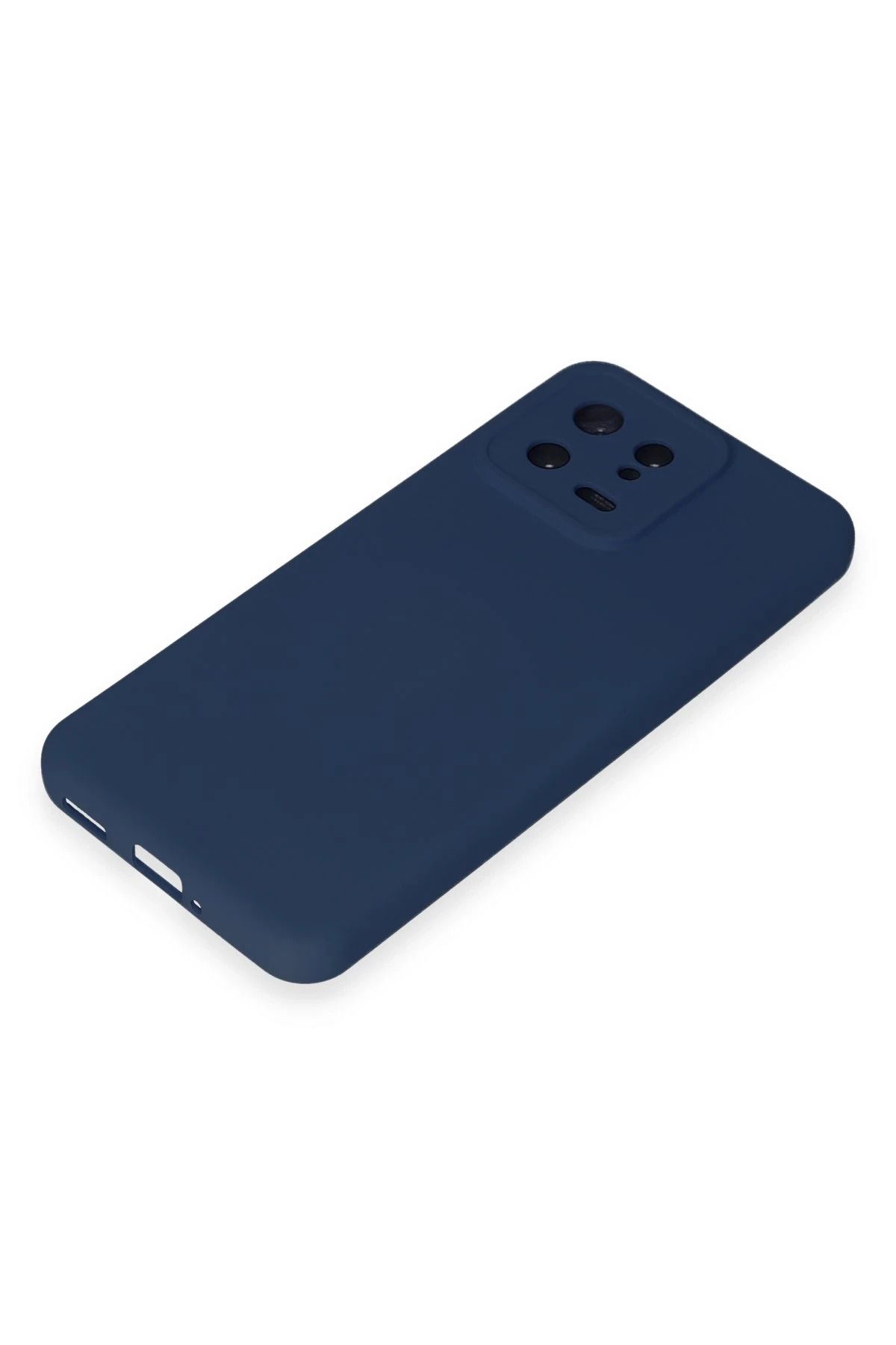 NewFace Xiaomi Mi 13 Uyumlu  Kılıf Nano içi Kadife Silikon - Lacivert WLZOR