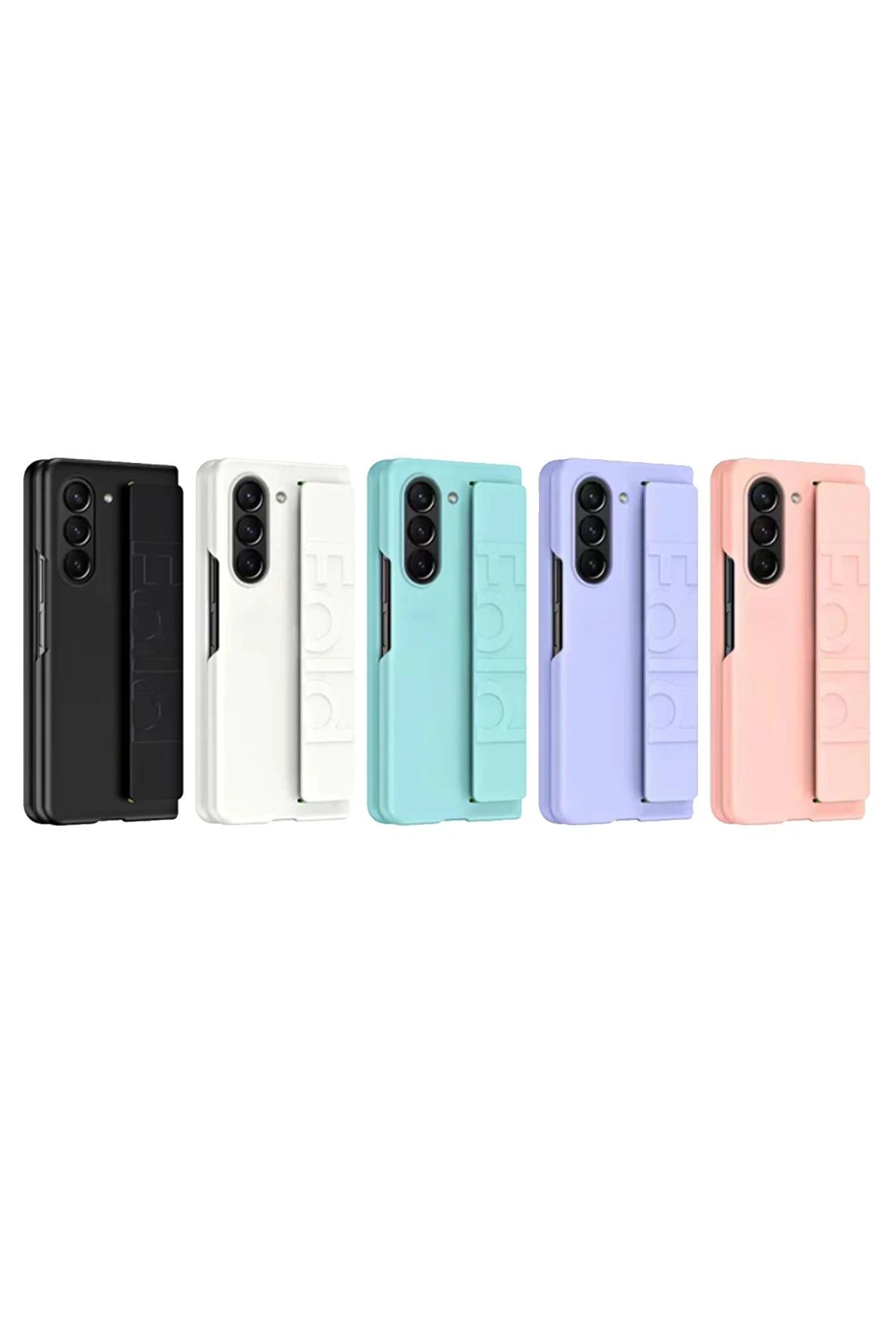 NewFace Samsung Galaxy Z Fold 5 Kılıf Data Kapak - Beyaz WLZOR