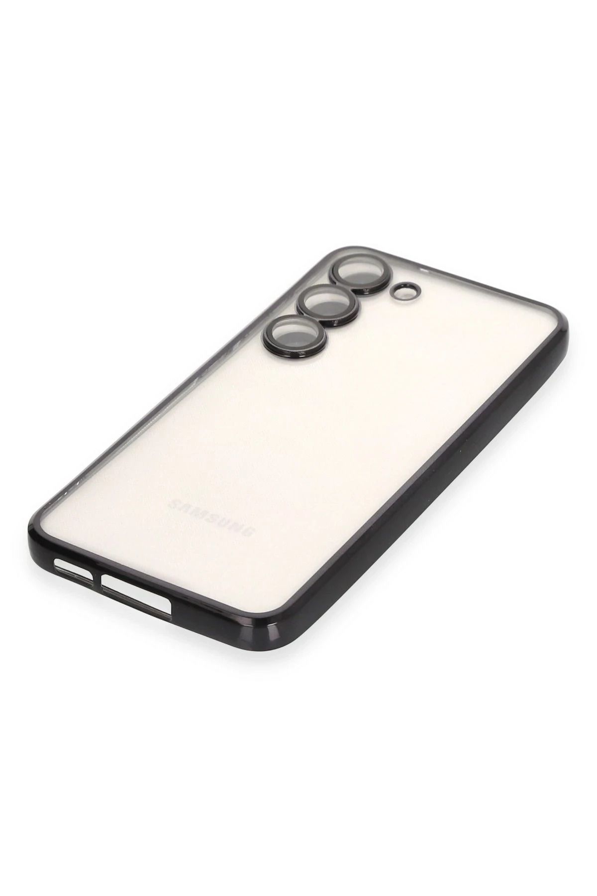 NewFace Samsung Galaxy S24 Kılıf Lensli Silikon - Siyah WLZOR