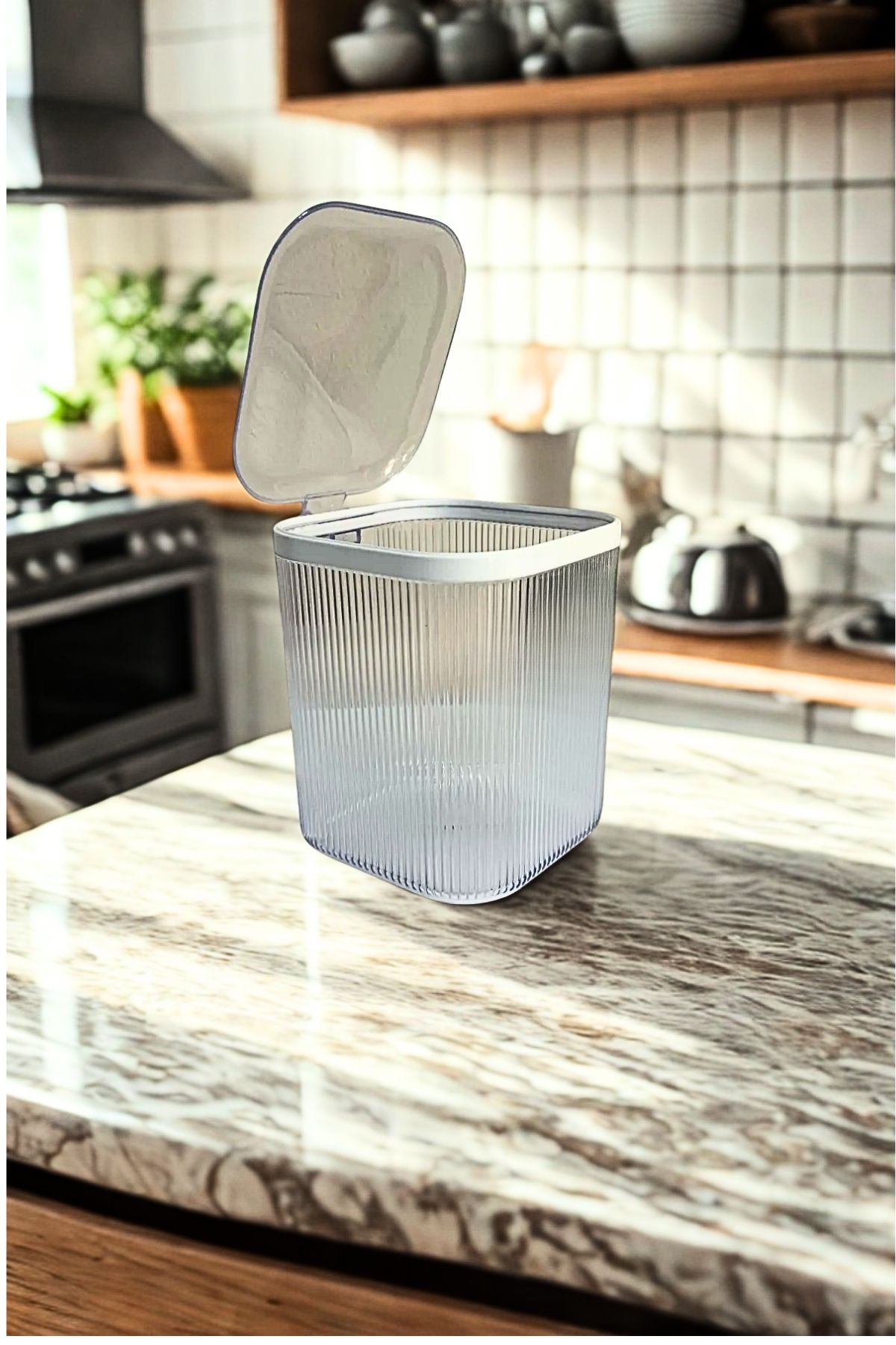 Hesaplı Kasa-2.5 Lt Transparent Airtight Storage Container with Handle and Lid 4