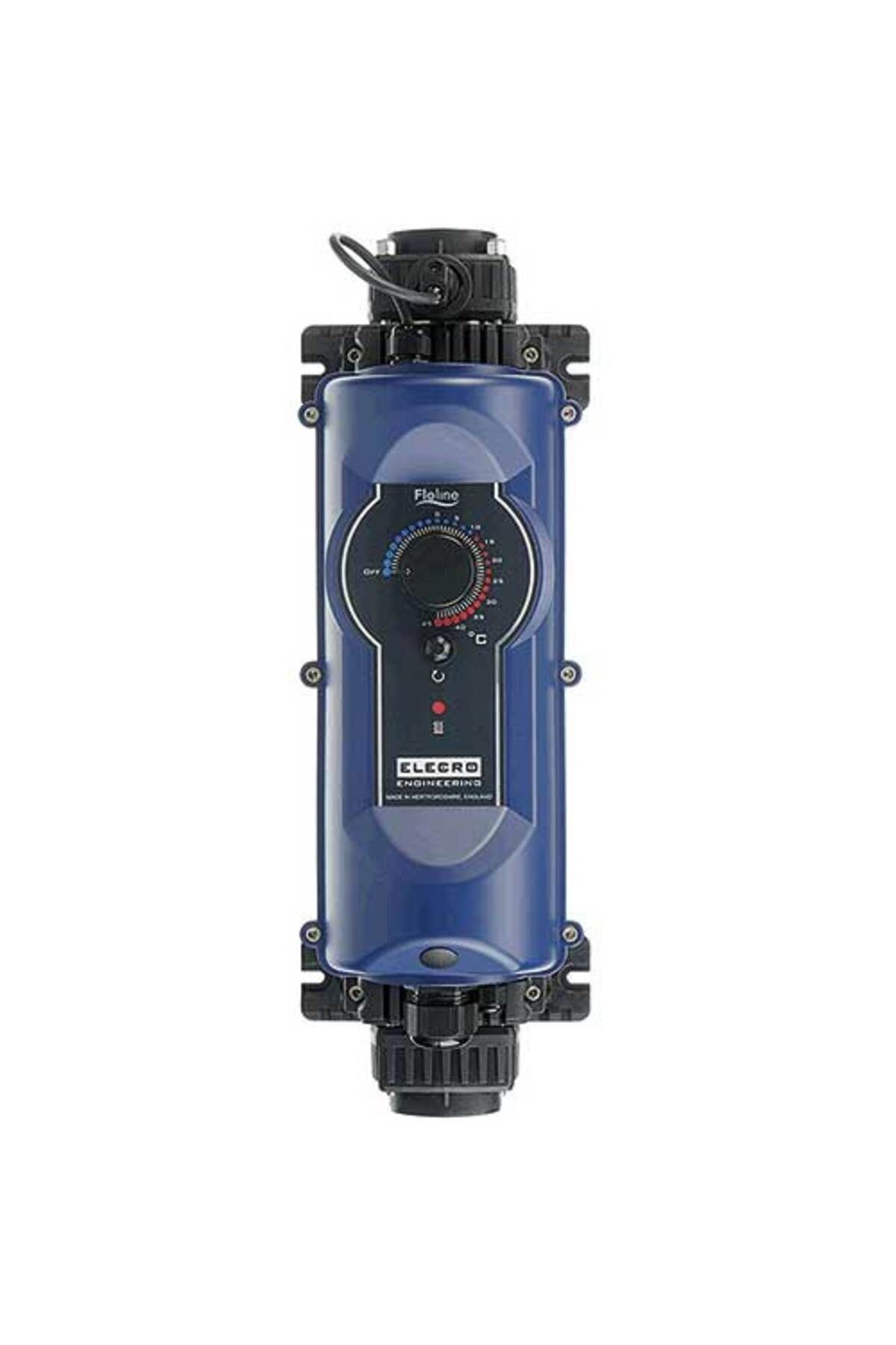 Poyraz Pool ELECRO ELEKTRİK ISITICI 15 KW FLOW LINE PANOSUZ ANALOG TERMOSTAT TITANIUM REZİSTANS TRI