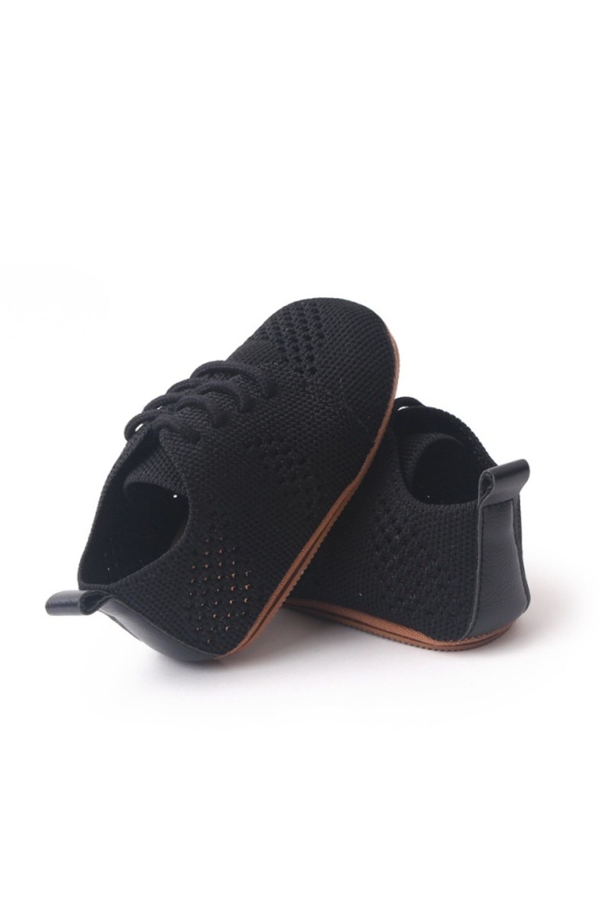 Superbaby-Pantofiori bebelusi negri crosetati 4