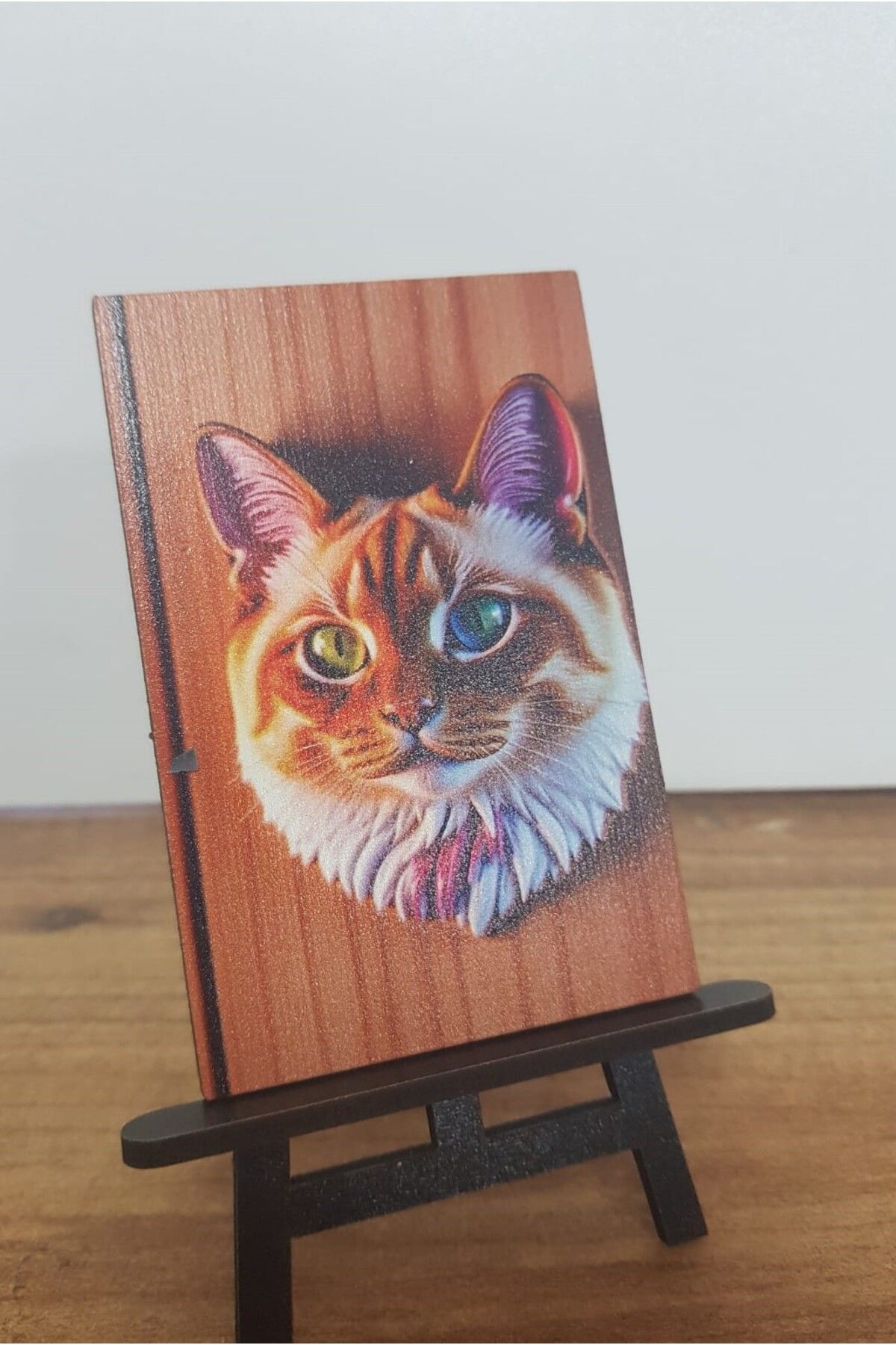 Altınuç Art Design 2 Adet Kedi Mini Tablo