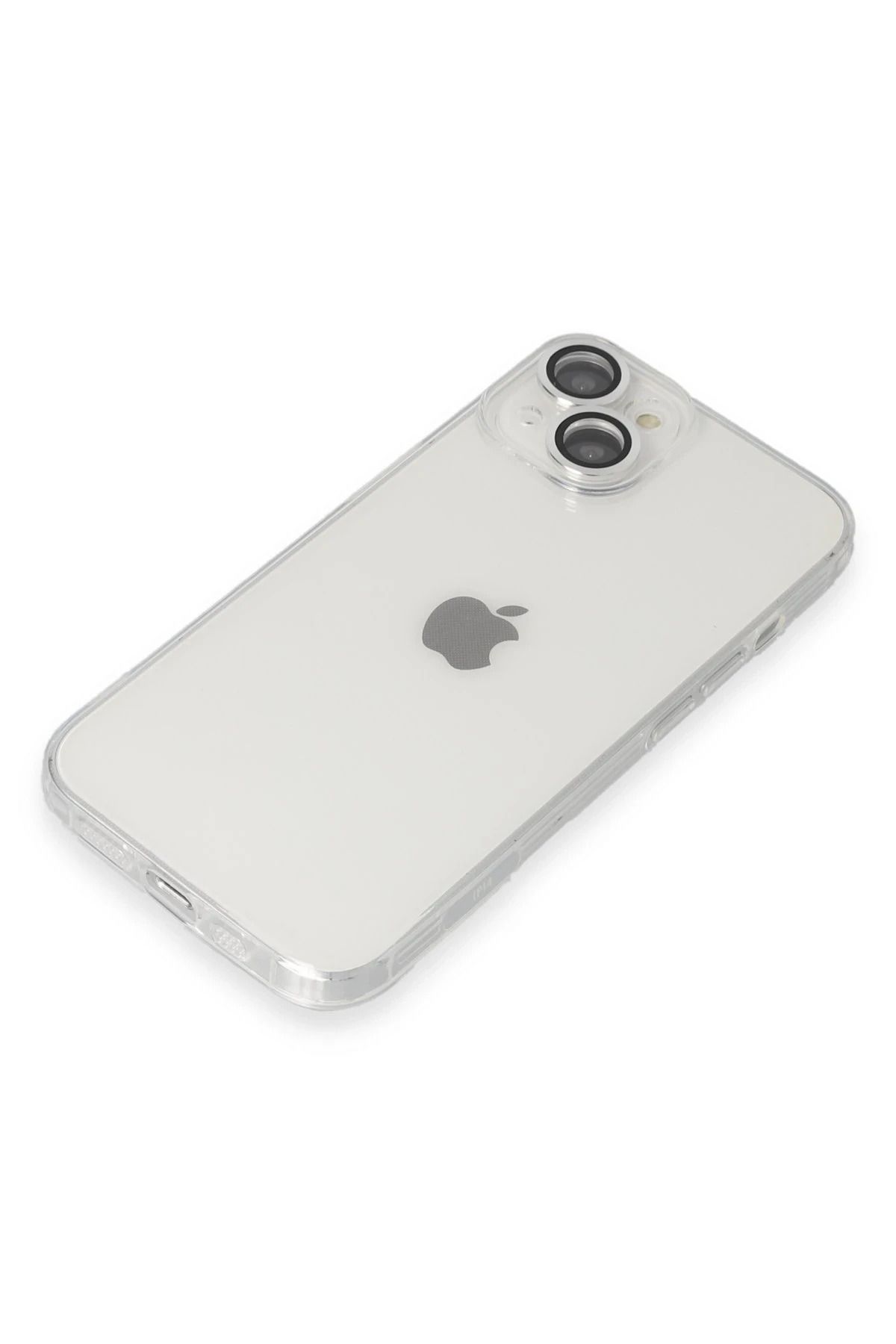 NewFace iPhone 14 Kılıf Luko Lens Silikon - Gümüş WLZOR
