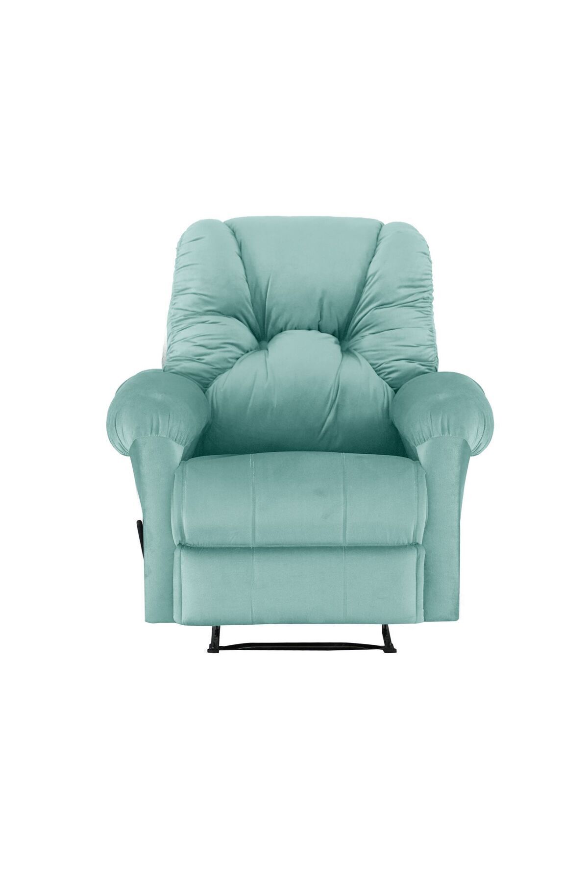 American Polo-| Velvet Classic Recliner Chair - Light Turquoise -92×78x103 4